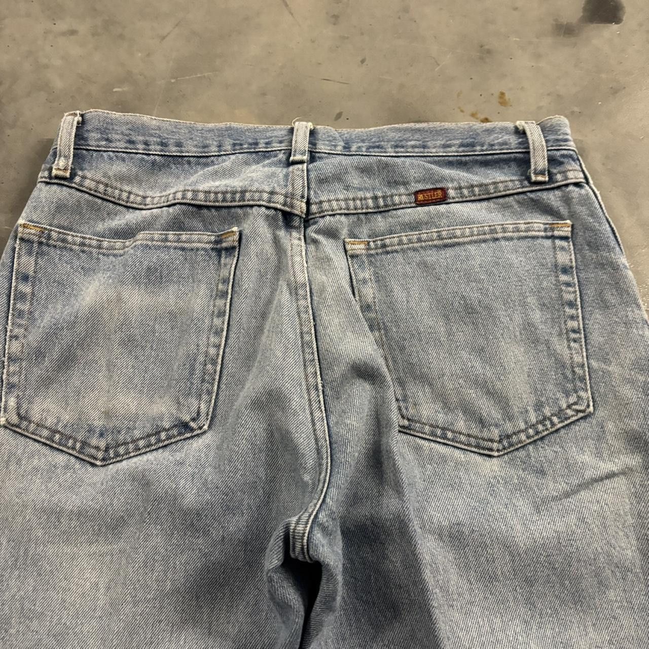 Vintage Crazy Vintage Y2K/2000s Grunge Faded Light Wash Distressed Denim Jeans! 33x30 Size US 33 - 7 Thumbnail