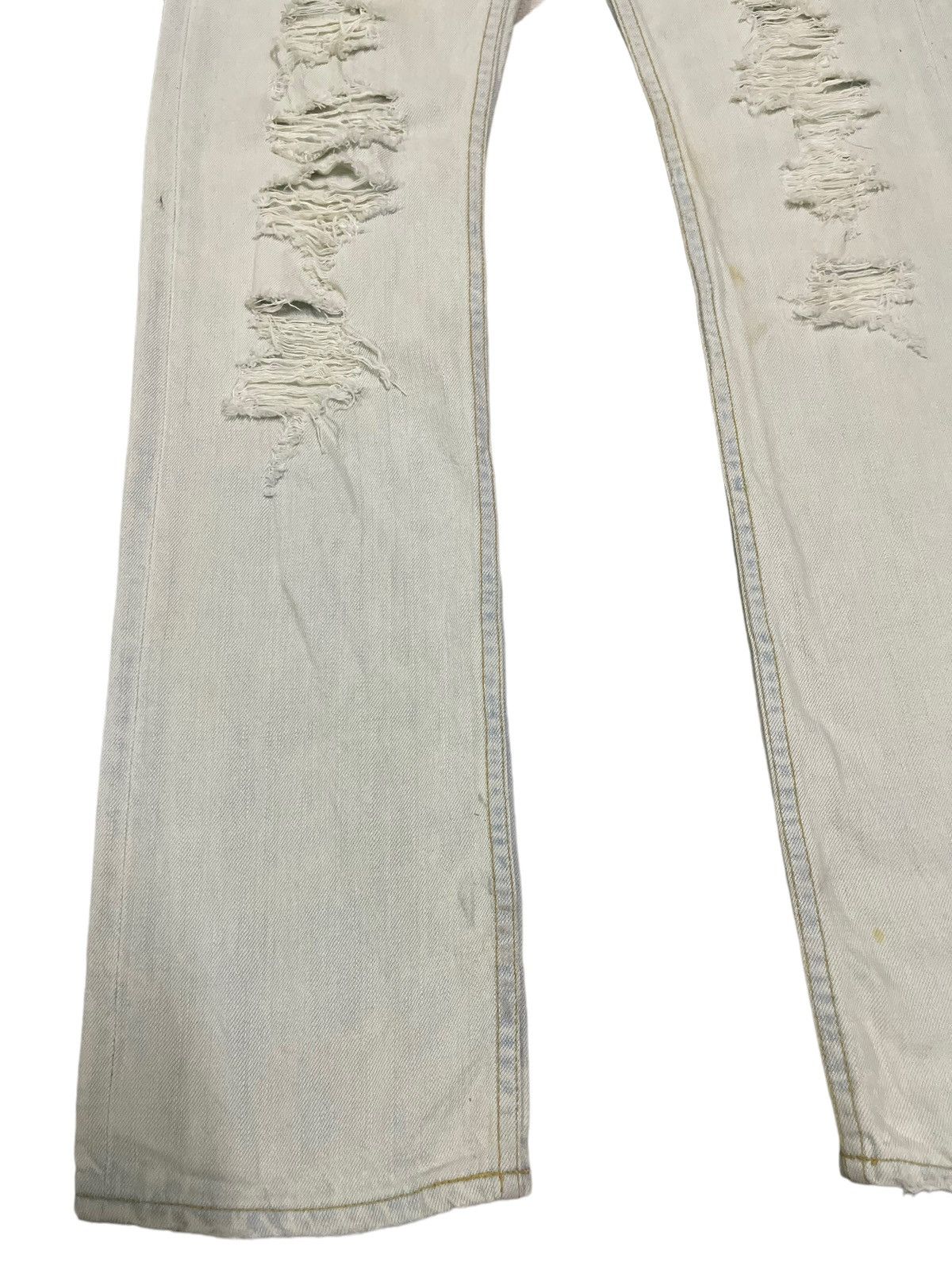 If Six Was Nine Vintage Japan Juriano Jurrie Distressed Style Flare Jeans Size US 30 / EU 46 - 5 Thumbnail