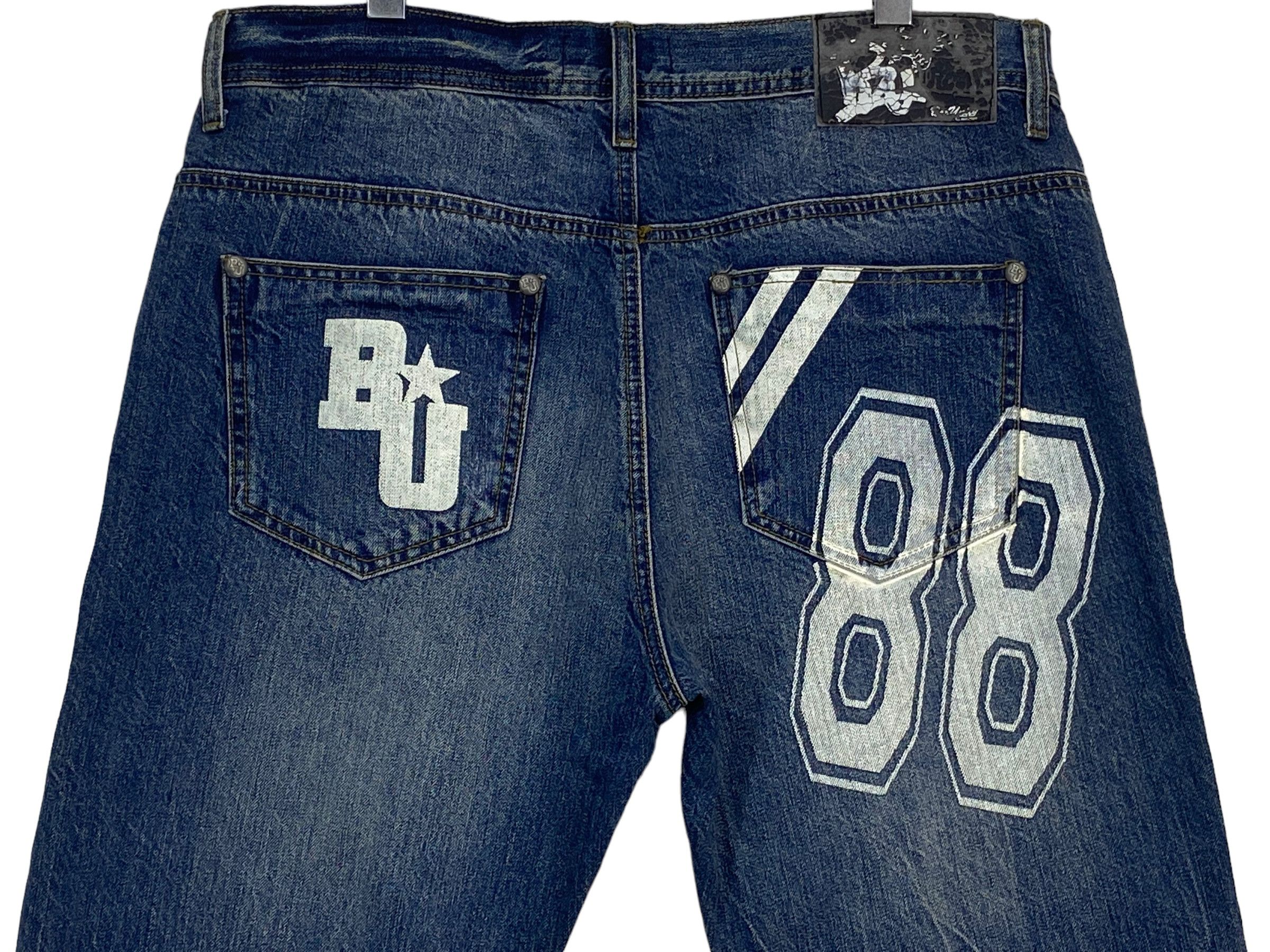 Japanese Brand Bee Unity Denim Baggy Jeans Hip Hop Jeans Size US 36 / EU 52 - 5 Thumbnail