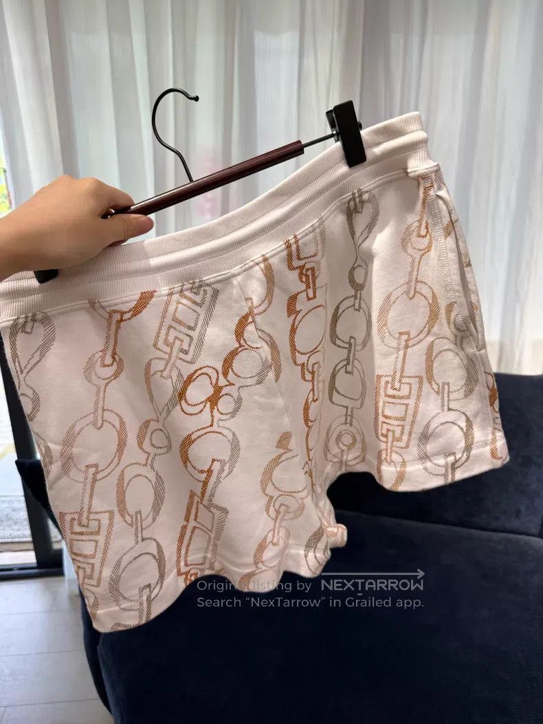 Hermes Hermes Chain Pattern Drawstring Shorts - Cotton Size 25" / US 0 / IT 36 - 2 Thumbnail