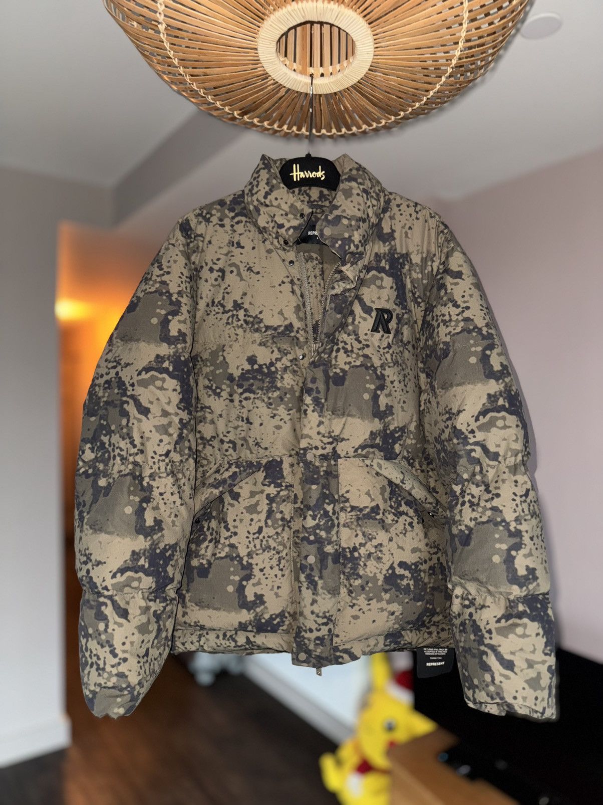 Represent Clo. Represent Brown Camo Puffer Jacket Size US S / EU 44-46 / 1 - 1 Thumbnail