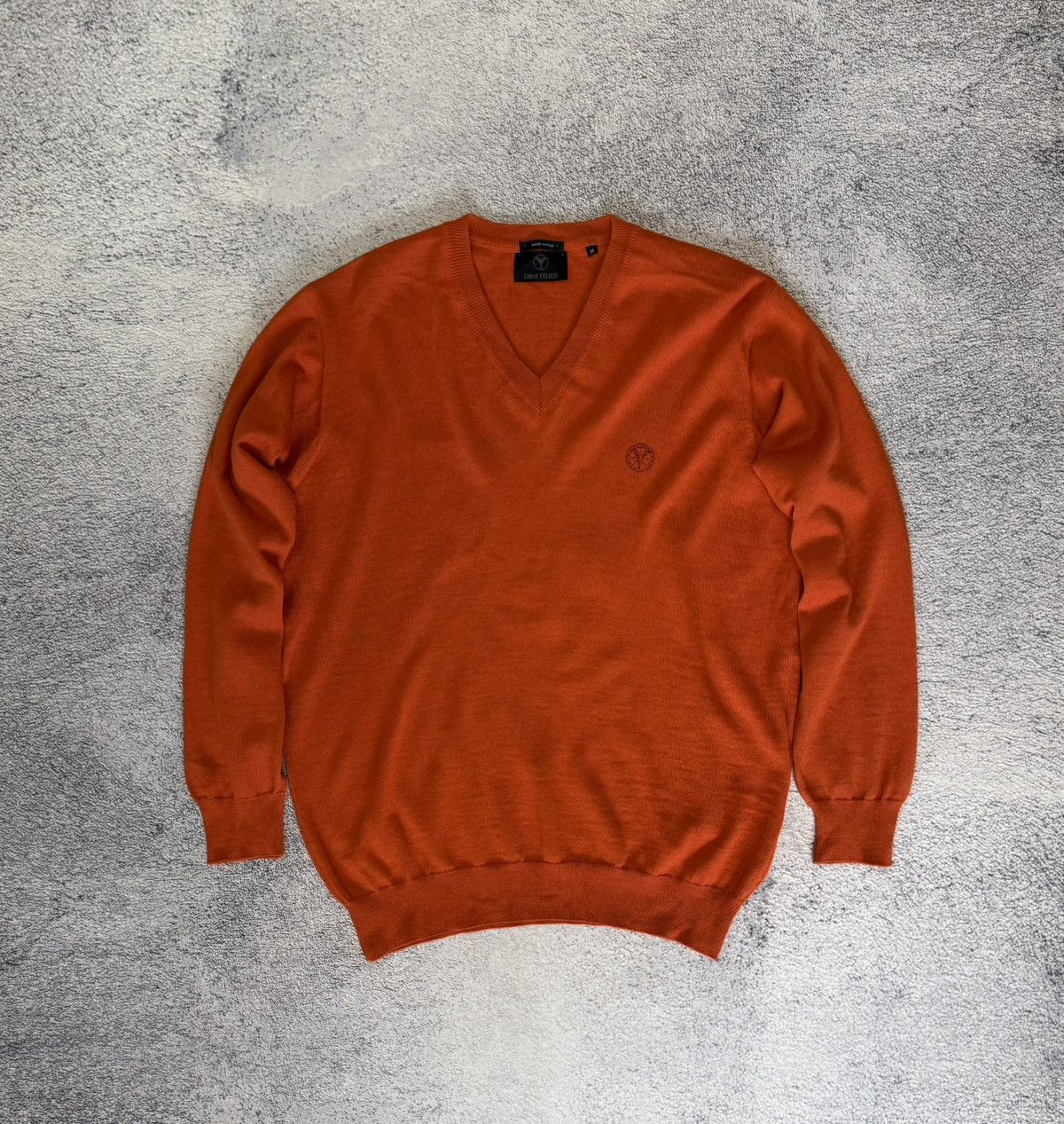 Carlo Colucci Carlo Colucci Wool Sweater V Neck Italy Knit Pullover M Men Size US M / EU 48-50 / 2 - 3 Thumbnail