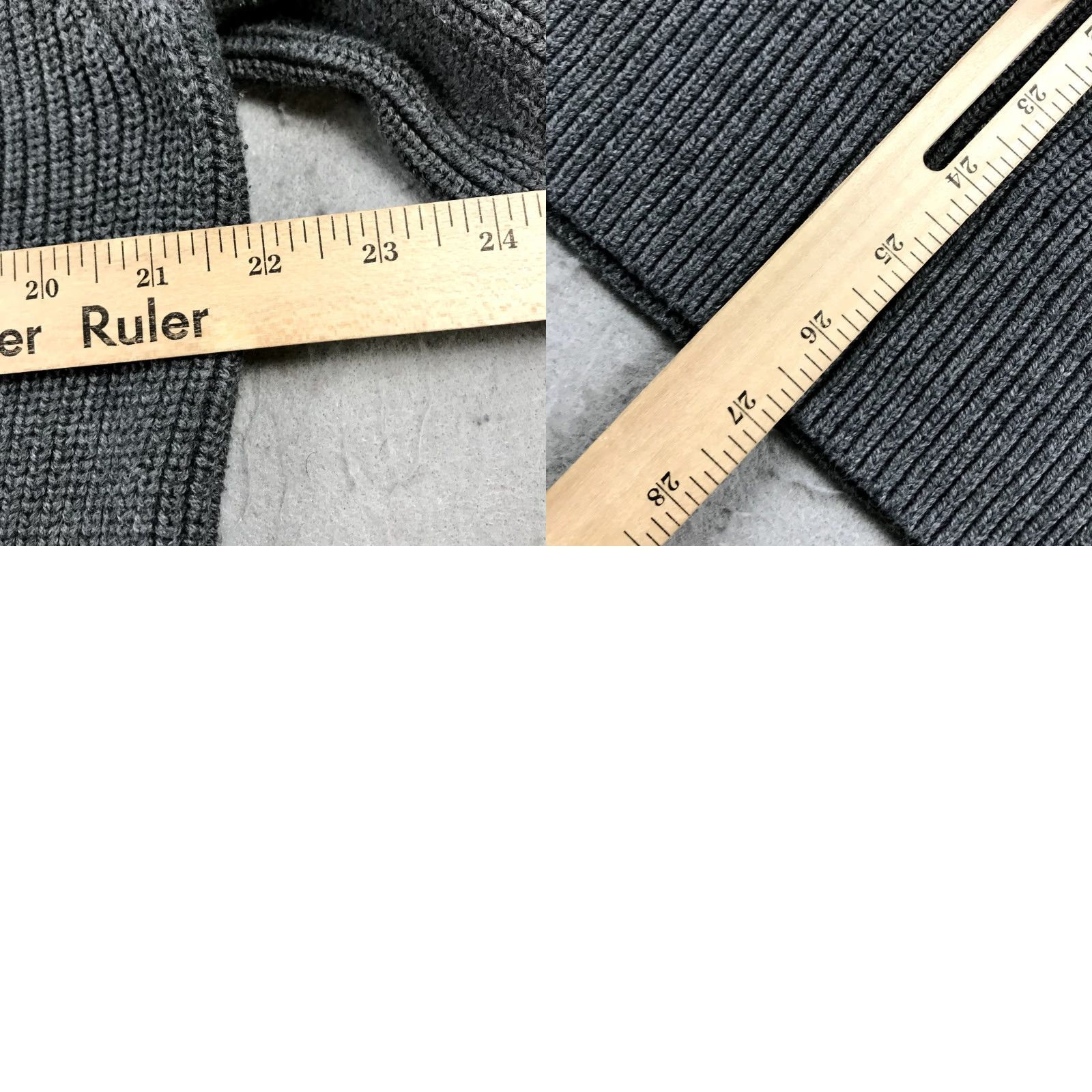 J.Crew J.CREW Sweater Mens XL Gray Brown Ribbed Heavy 100% Cotton Crewneck Knit Shirt Size US XL / EU 56 / 4 - 8 Thumbnail