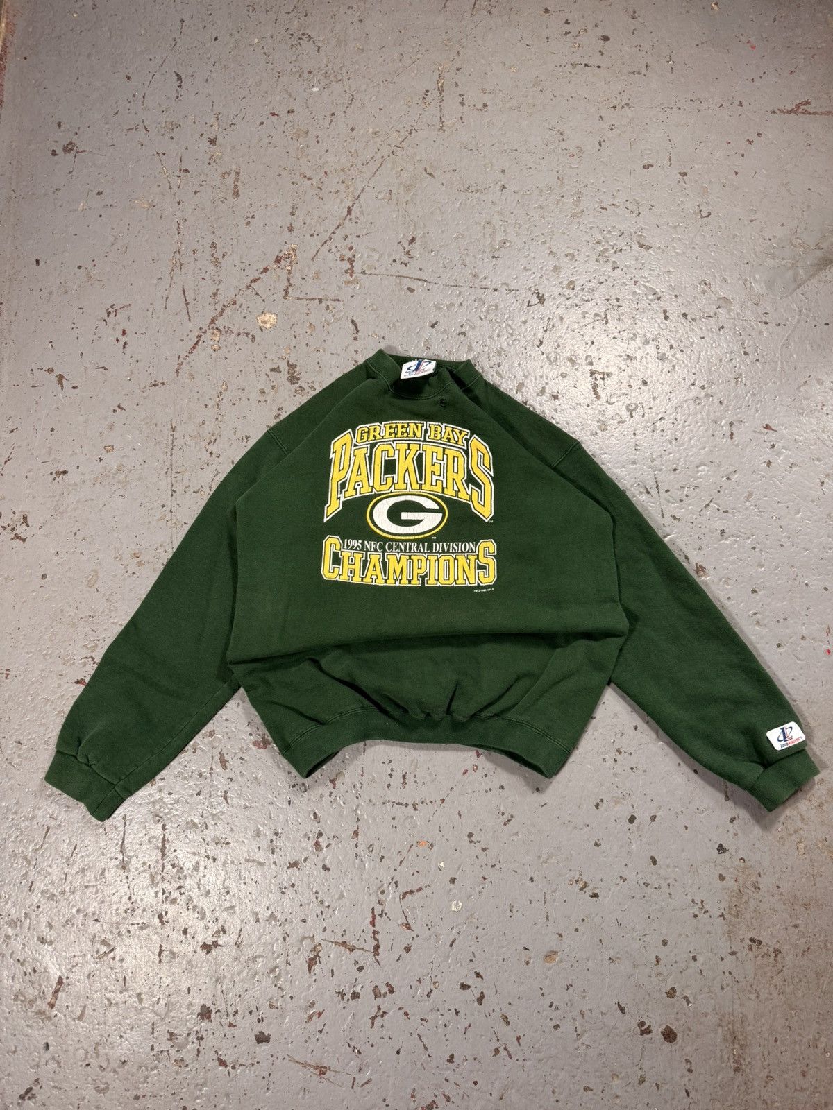 NFL Vintage 1995 Green Bay Packers NFC Champs Crewneck Size US XL / EU 56 / 4 - 1 Thumbnail