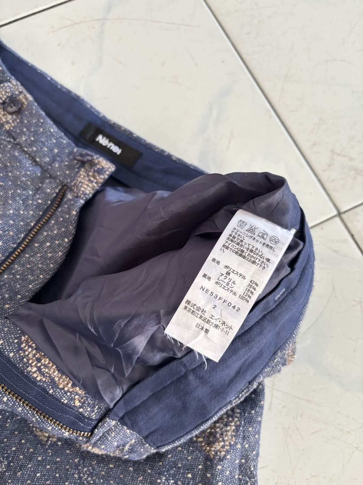 Japanese Brand 🔥Rare item!! Jacquard Ne-Net minimalis deer head Size US 28 / EU 44 - 2 Thumbnail