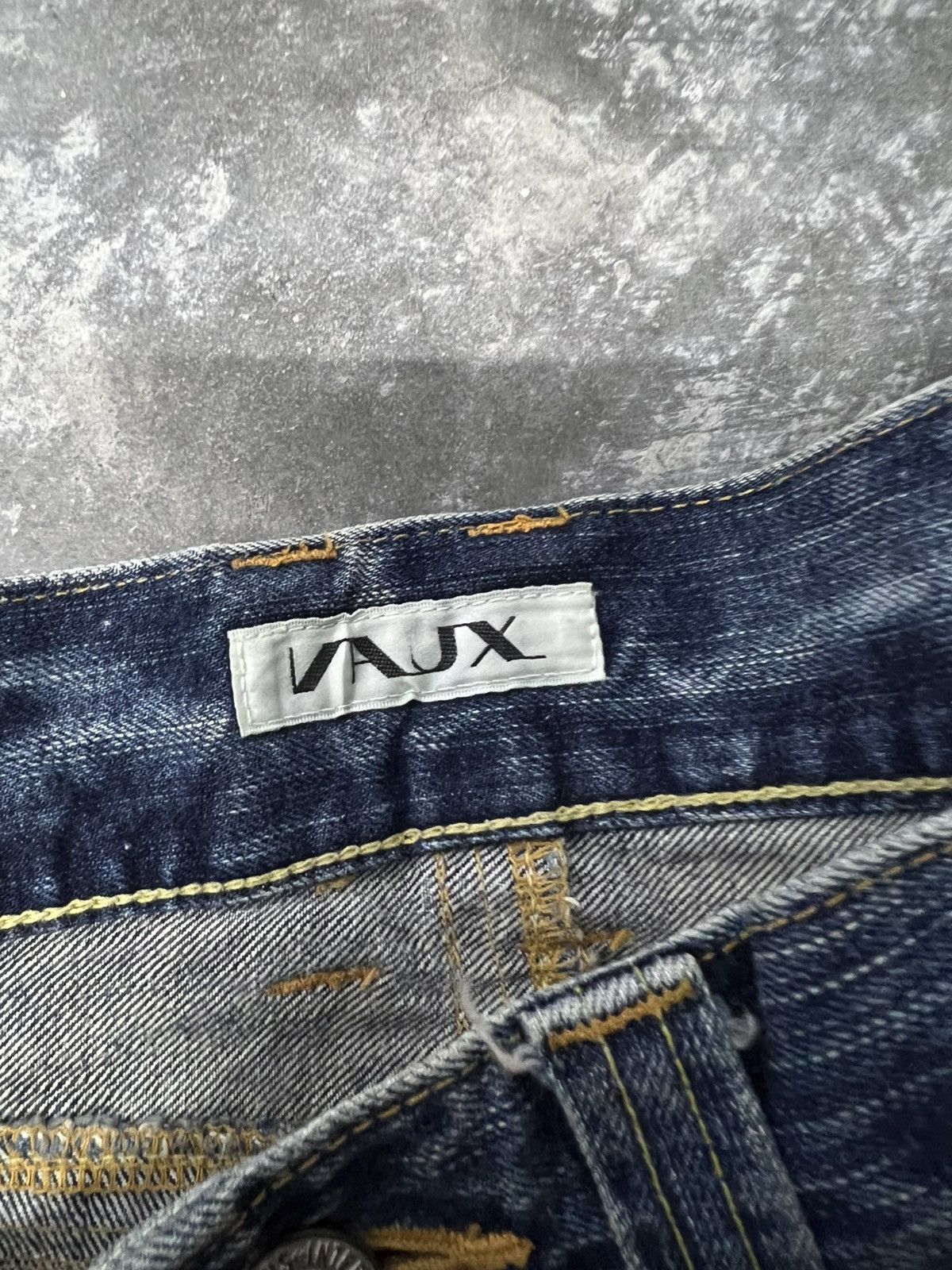 Japanese Brand × Jean FLARED‼️VAUX LOW RISE DISTRESSED DENIM PANT Size US 30 / EU 46 - 8 Thumbnail
