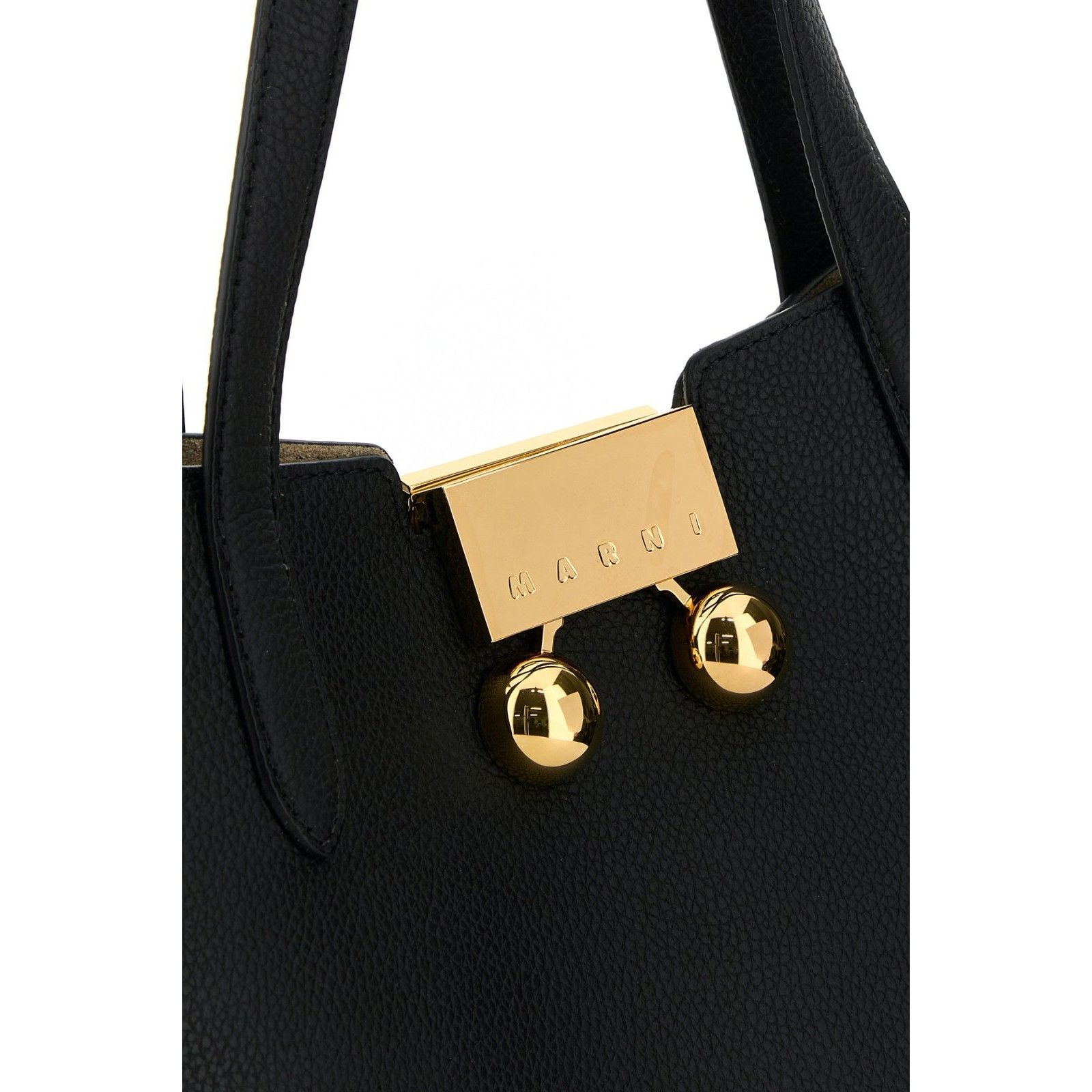 Marni MARNI Trunkaroo Black Leather Tote Shoulder Bag New Size ONE SIZE - 4 Thumbnail