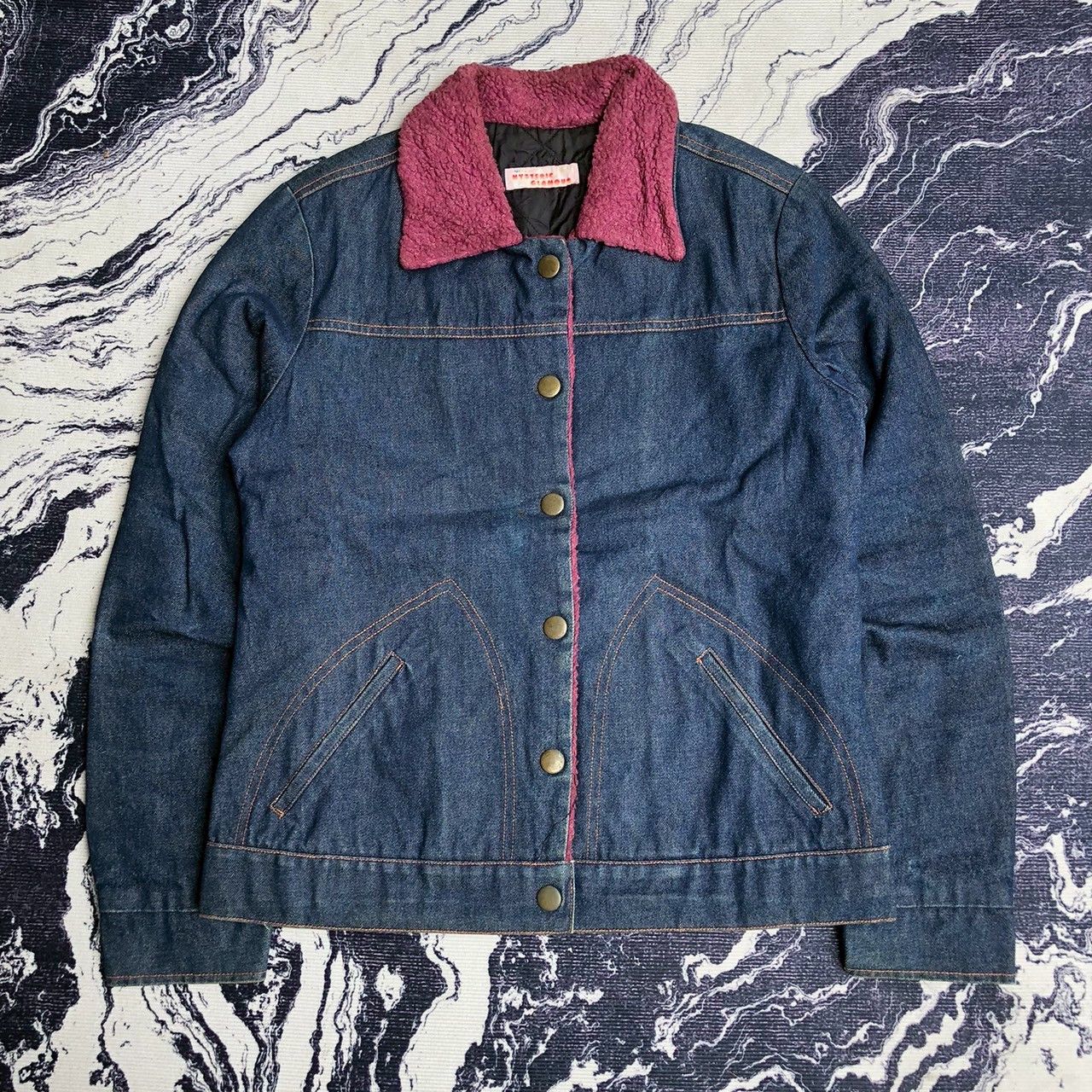 Hysteric Glamour Vintage Y2K Hysteric Glamour Denim Jacket with Sherpa Collar Size US S / EU 44-46 / 1 - 1 Thumbnail