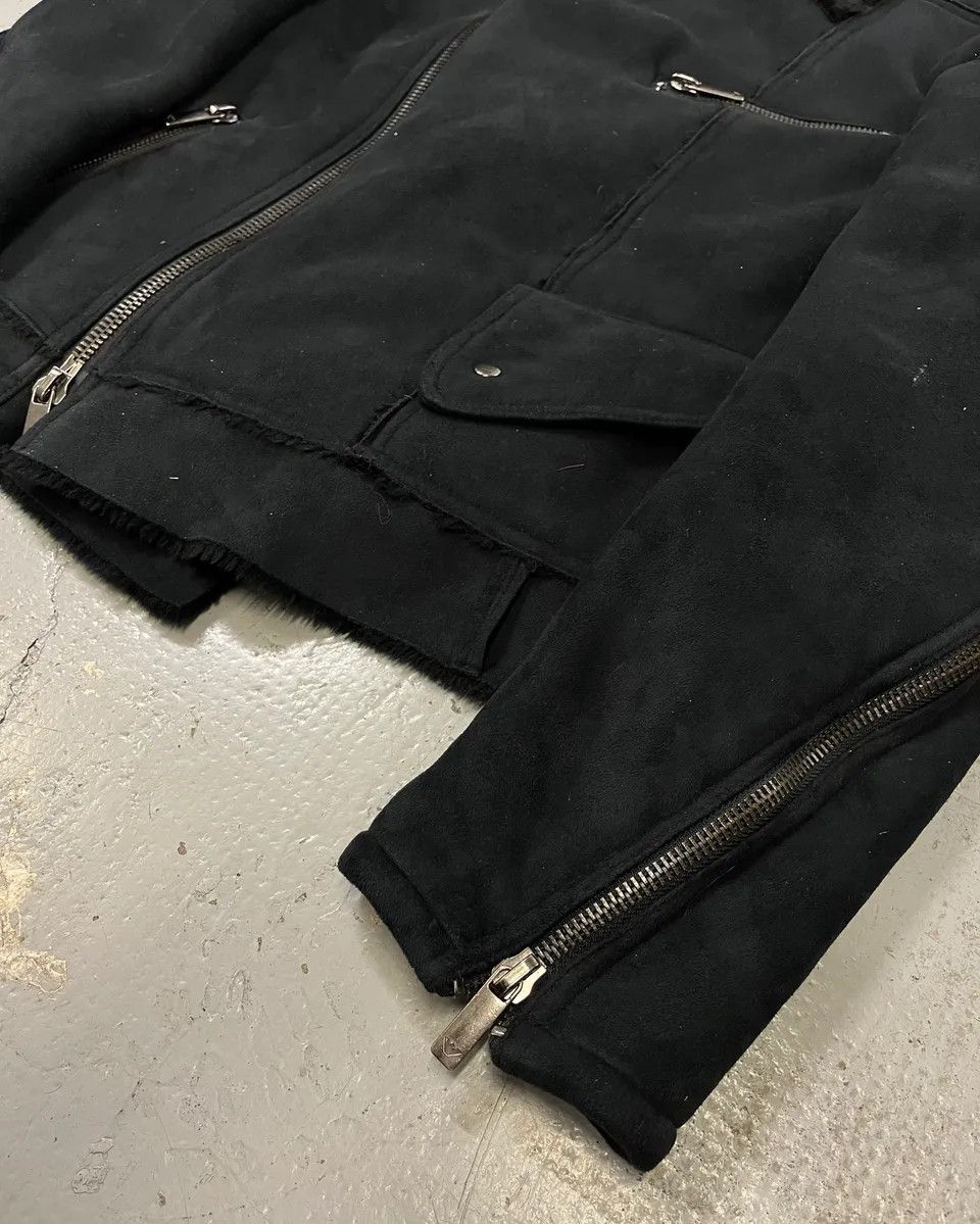 Emporio Armani AW2002 Emporio Armani Tornado Zip Dark Suede Leather Jacket Size US M / EU 48-50 / 2 - 6 Thumbnail