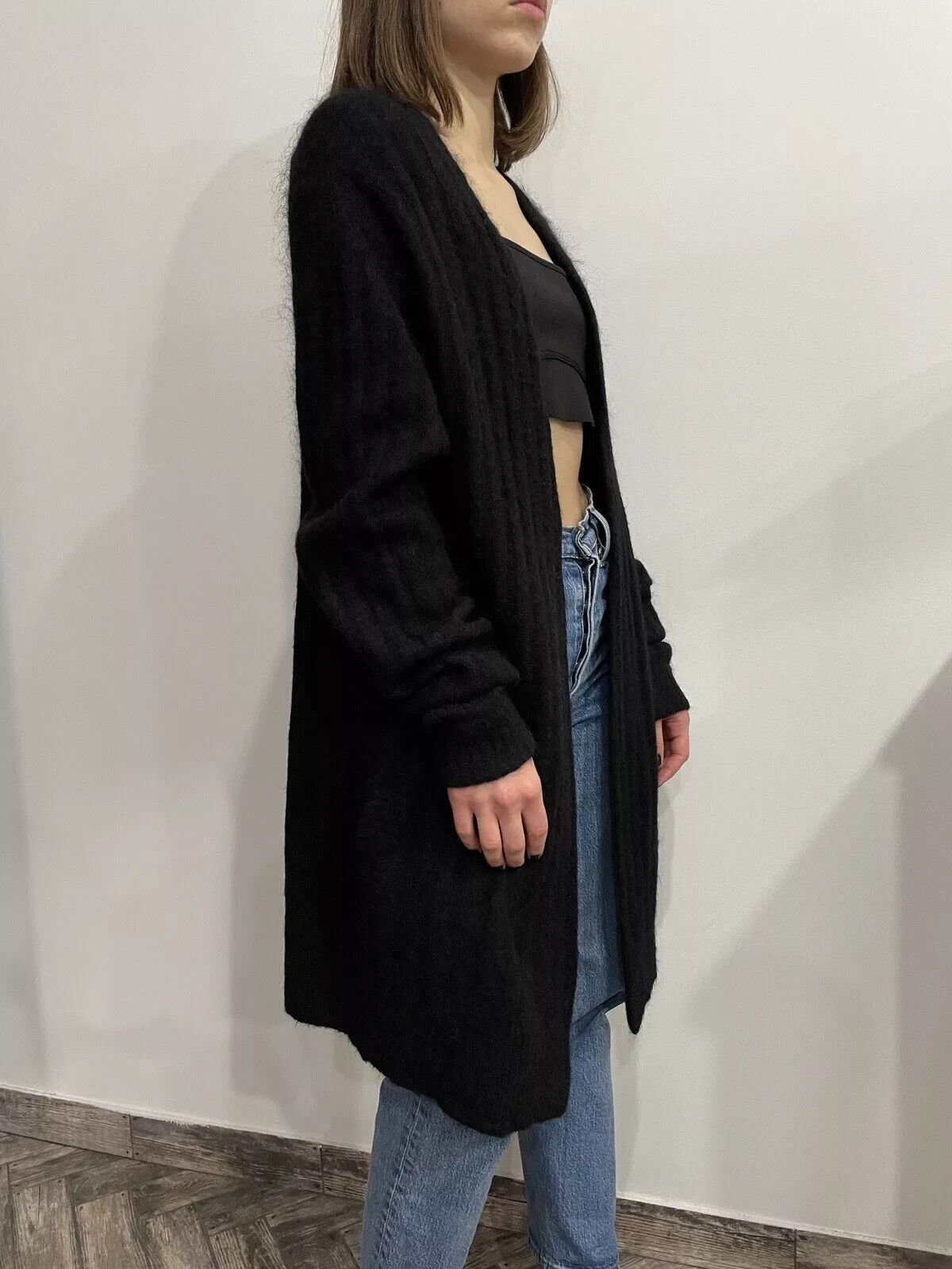 Acne Studios Acne Studios Raya Short Rib Mohair Wool Cardigan Womens Size XS / US 0-2 / IT 36-38 - 5 Thumbnail