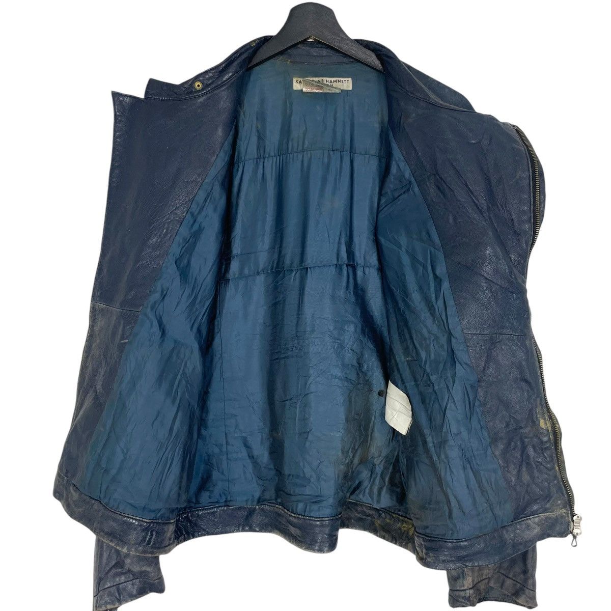 Katharine Hamnett London Vintage Katherine Hamnett London Leather Jacket Double Colar Size US S / EU 44-46 / 1 - 11 Thumbnail