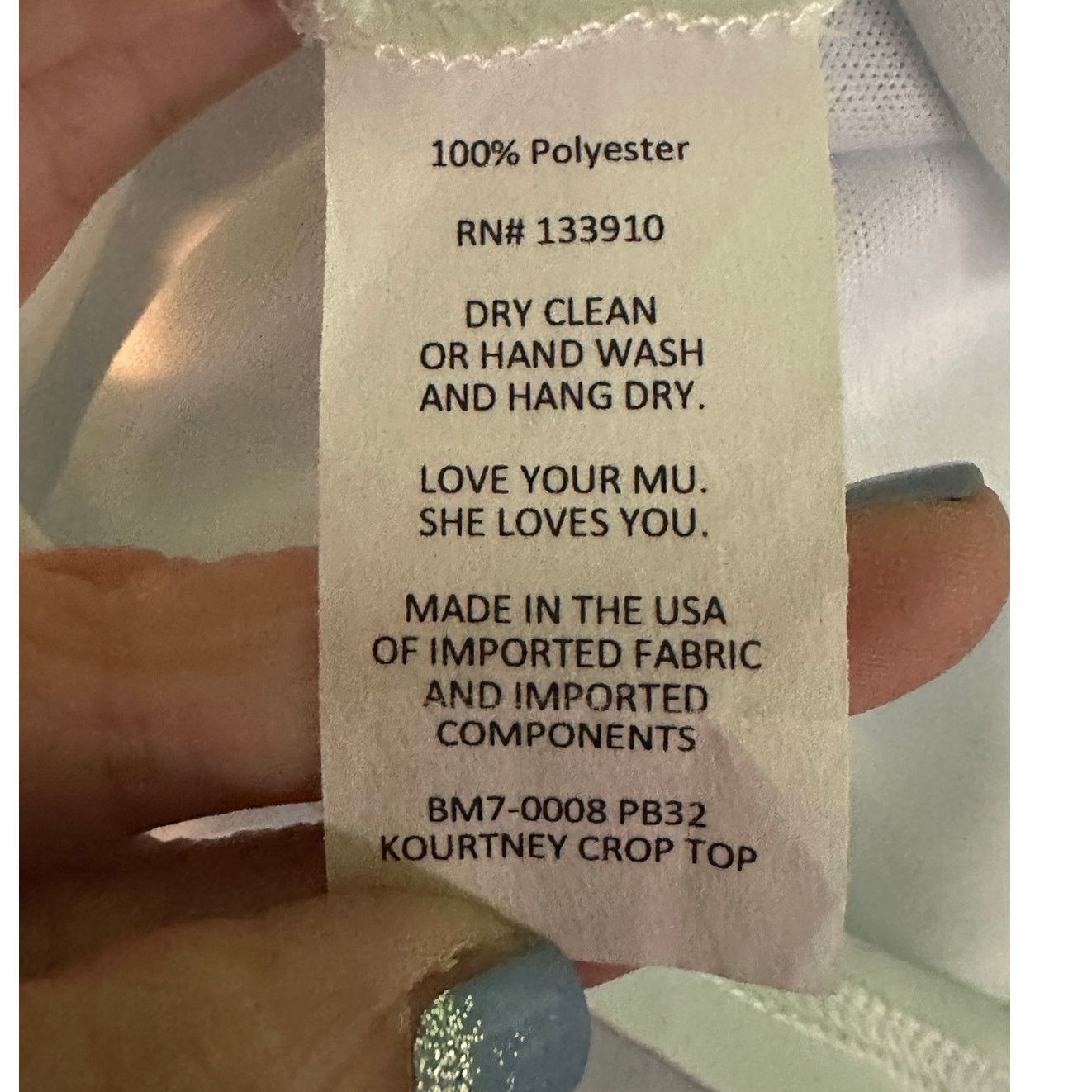 Show Me Your MuMu Show me your Mumú white blue print cropped blouse size XS Size XS / US 0-2 / IT 36-38 - 4 Thumbnail