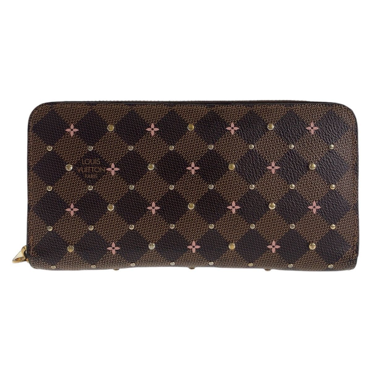 Louis Vuitton Louis Vuitton Louis Vuitton Damier Zippy Wallet Brown N60473 Canvas Long Wallet N60473 Size ONE SIZE - 1 Thumbnail