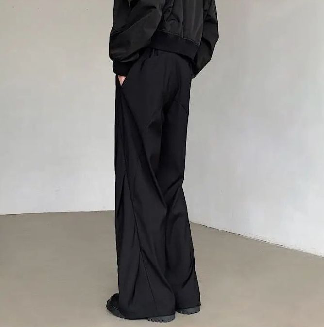 Japanese Brand Pleated Men's Suit Pants Casual Stylish Size US 33 - 3 Thumbnail