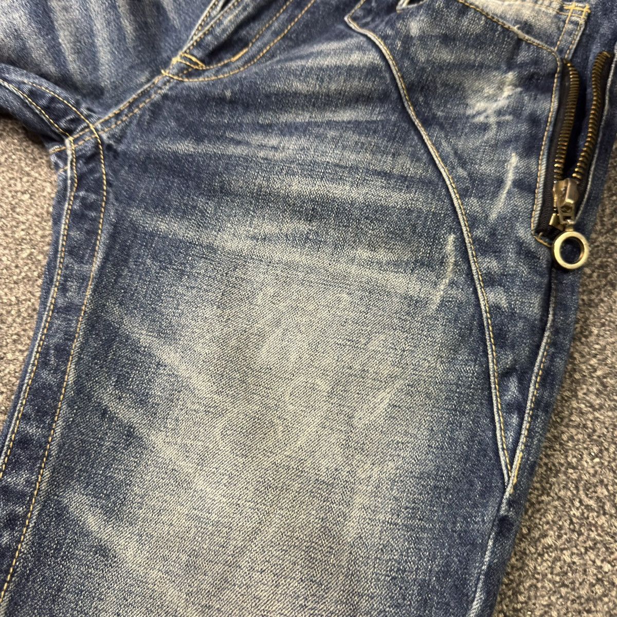Affliction 🔥🇯🇵 Japanese Y2k PPFM Style Heritage Stone Side Zippee Denim Size US 34 / EU 50 - 16 Thumbnail