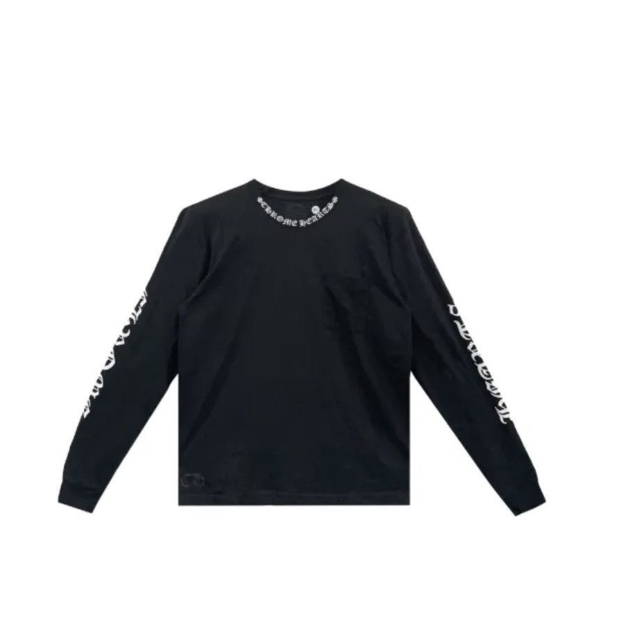 Chrome Hearts SCRIPT COLLAR LOGO LONG SLEEVE Size US M / EU 48-50 / 2 - 1 Thumbnail