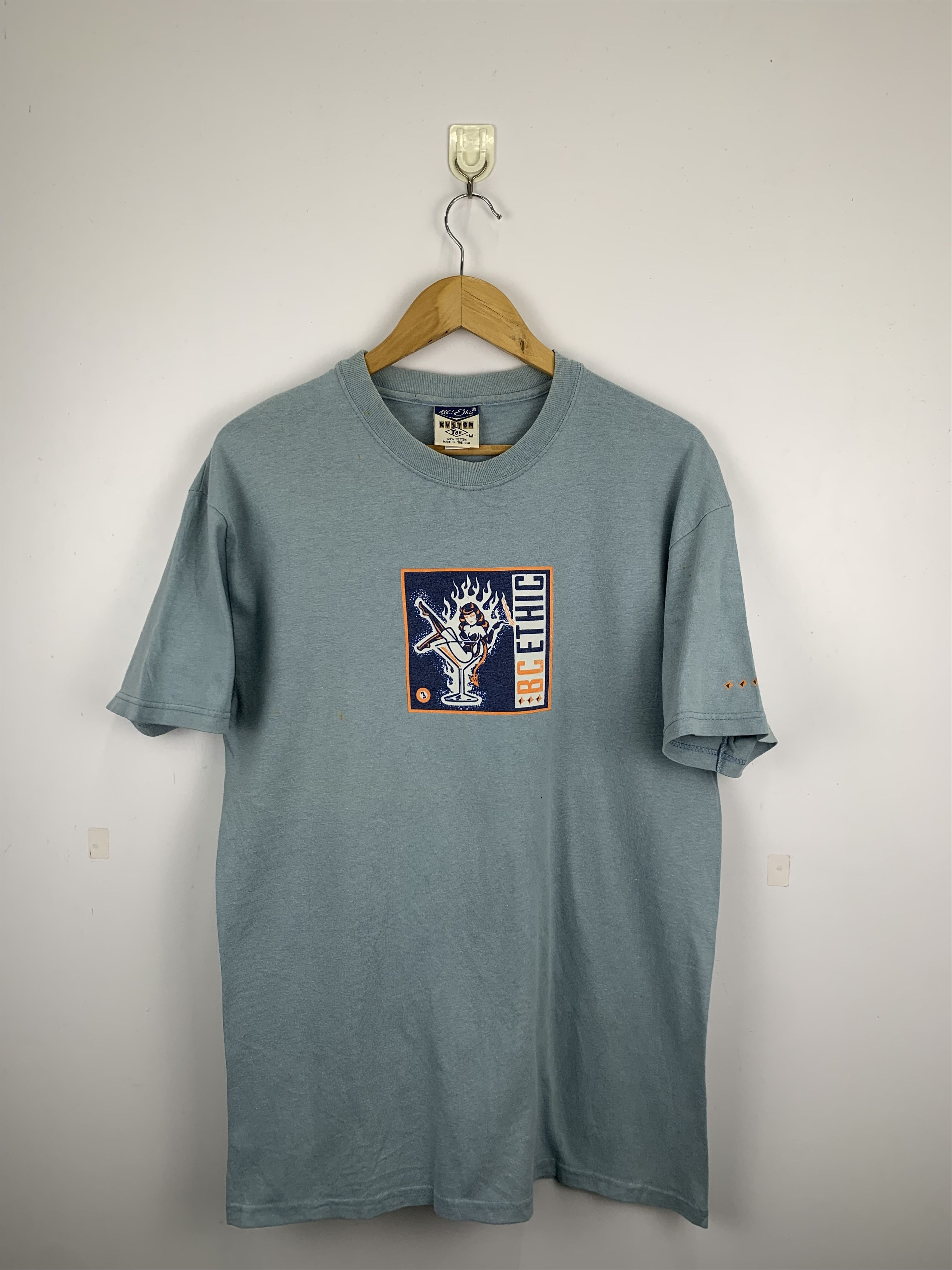 Vintage Vintage 90s Bc Ethic Tee TA0107 Size US M / EU 48-50 / 2 - 1 Thumbnail