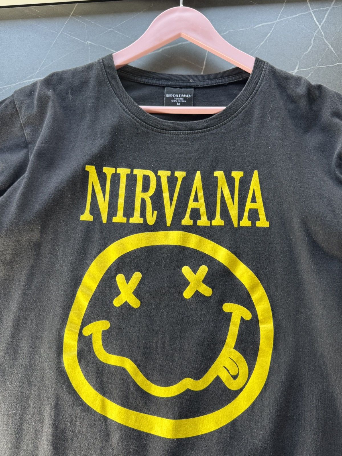 Band Tees Nirvana Band Smiley Printed Tee Size US M / EU 48-50 / 2 - 3 Thumbnail