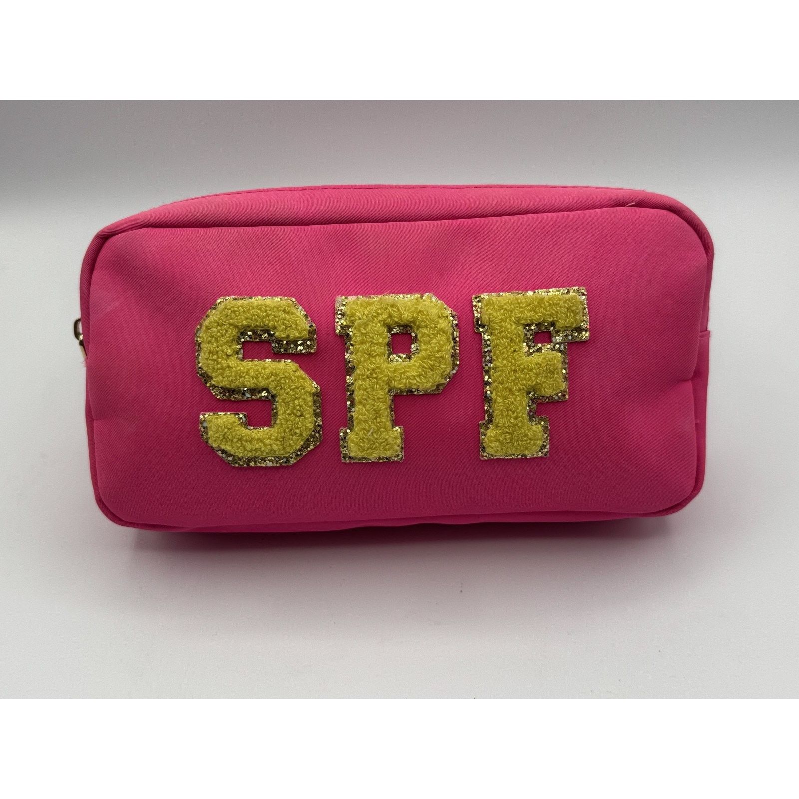 Other Pink & Yellow Sunscreen Bag SPF Waterproof Toiletry Pouch Size ONE SIZE - 1 Thumbnail