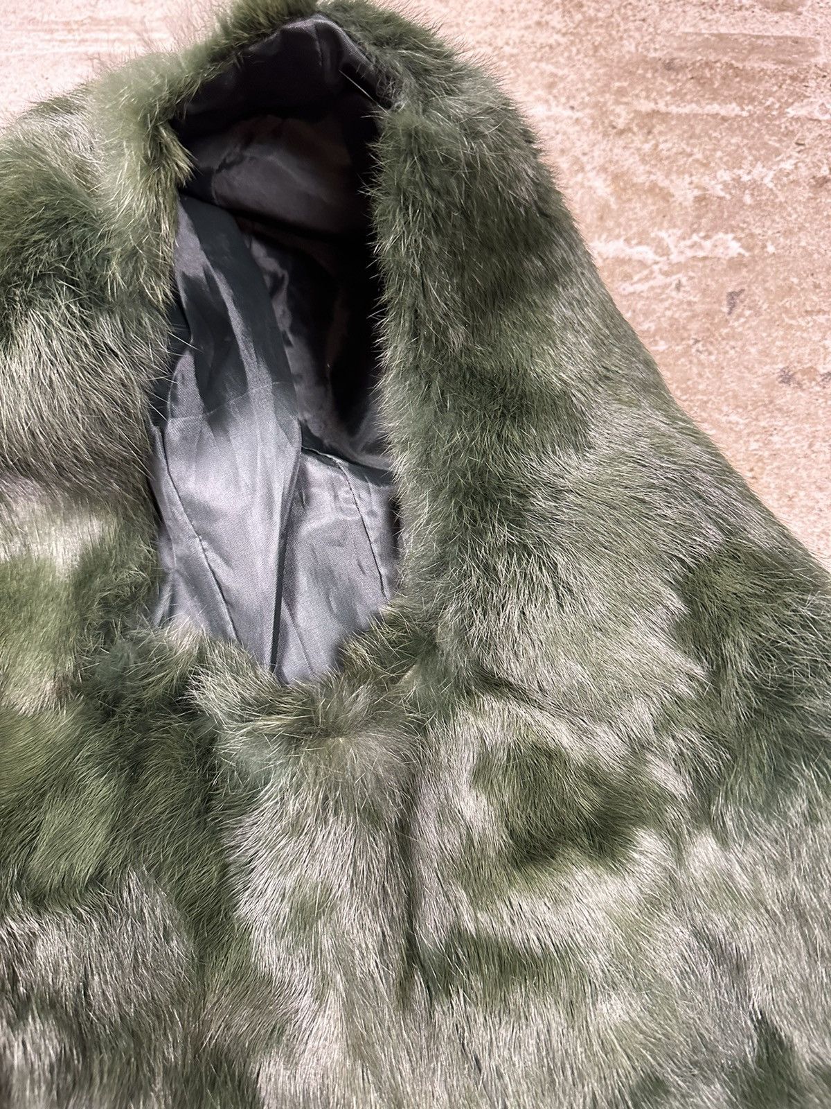Japanese Brand × Vintage ‼️ Vintage 90s Faux Fur Fuzzy Balaclava Mask Rare Size ONE SIZE - 4 Thumbnail