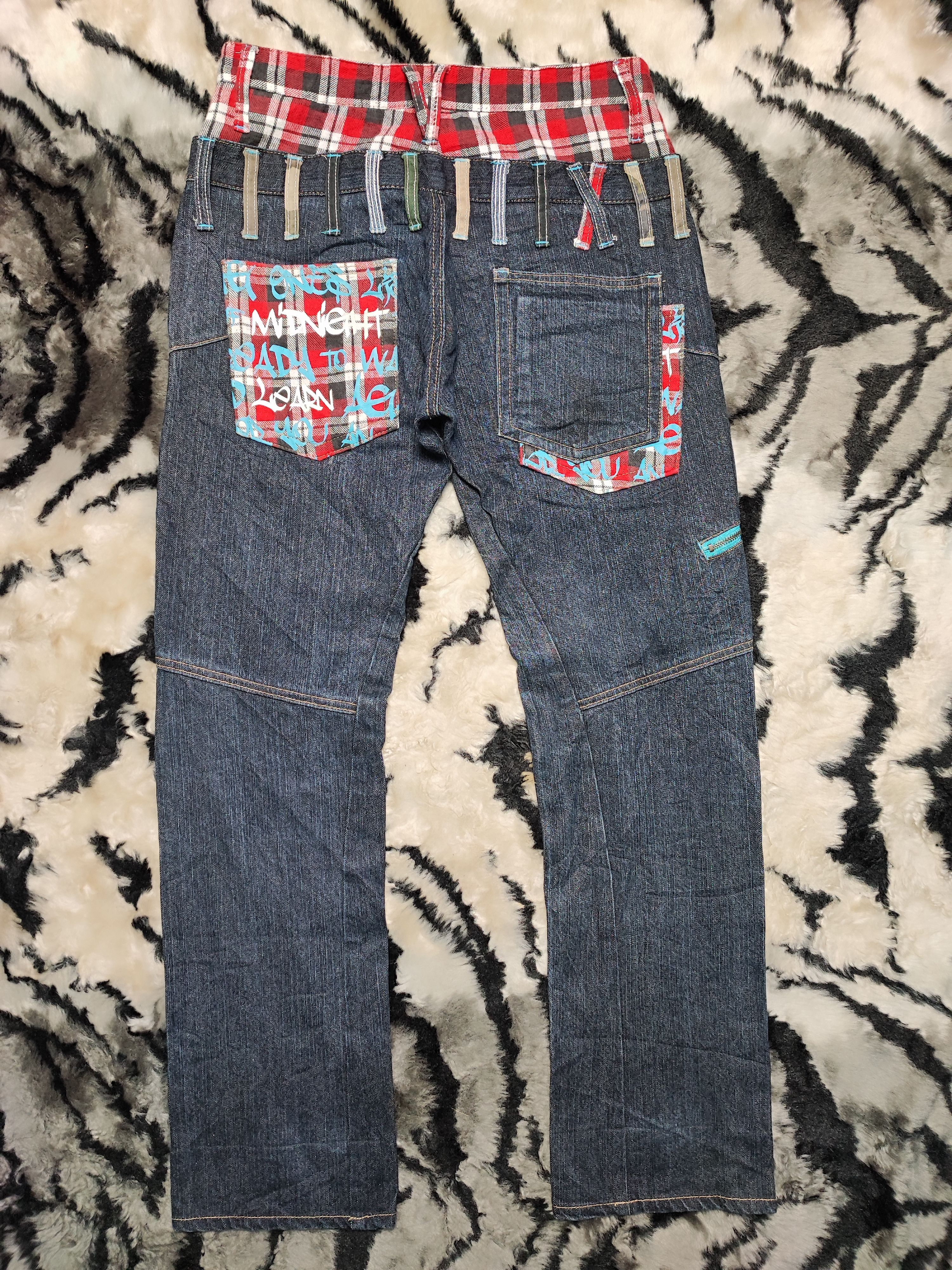 Japanese Brand CRAZY VINTAGE DOUBLE WAIST UNITED KINGDOM FLAG Size US 30 / EU 46 - 9 Thumbnail