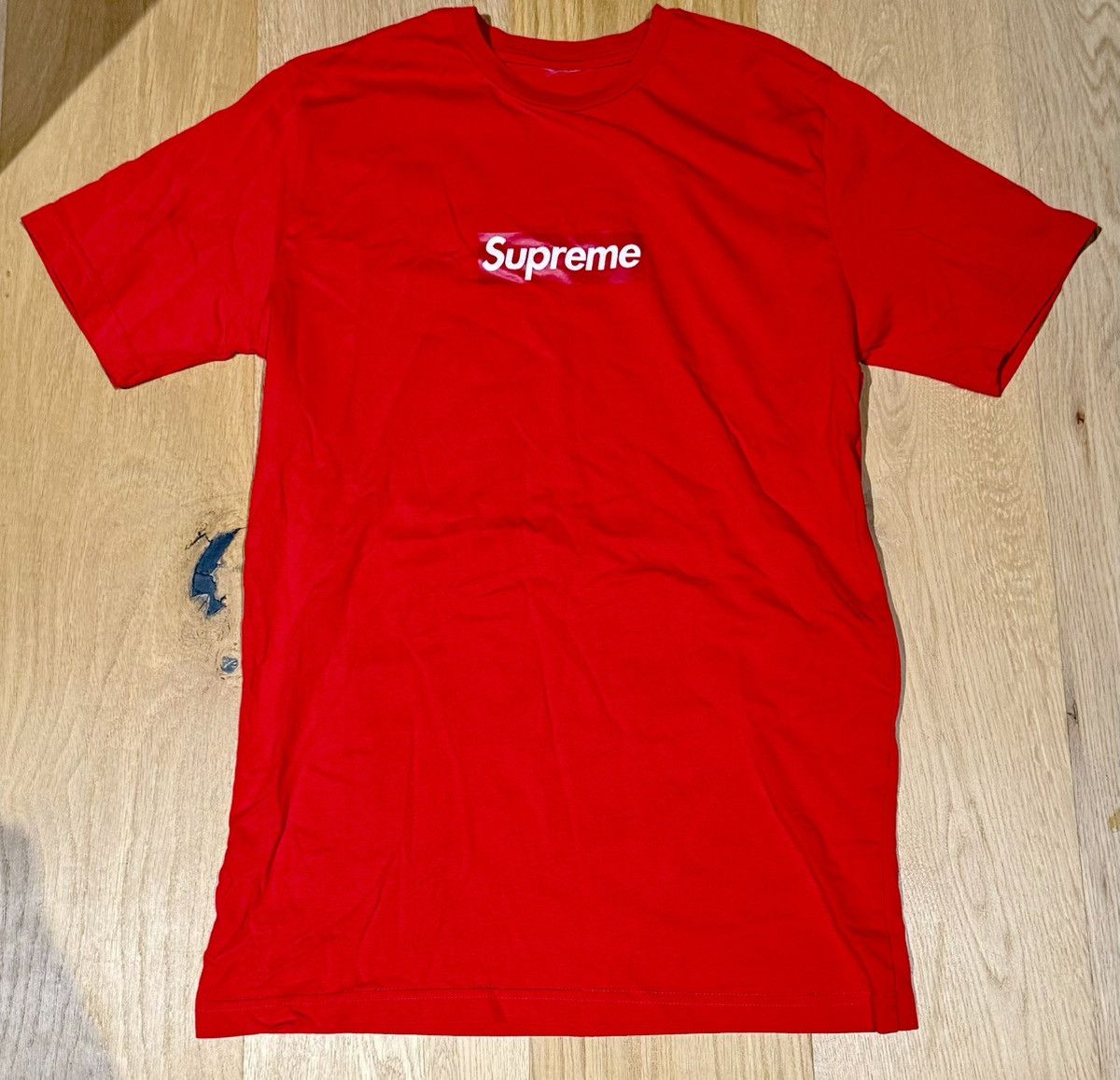 Supreme small outlets box tee red bandana size L