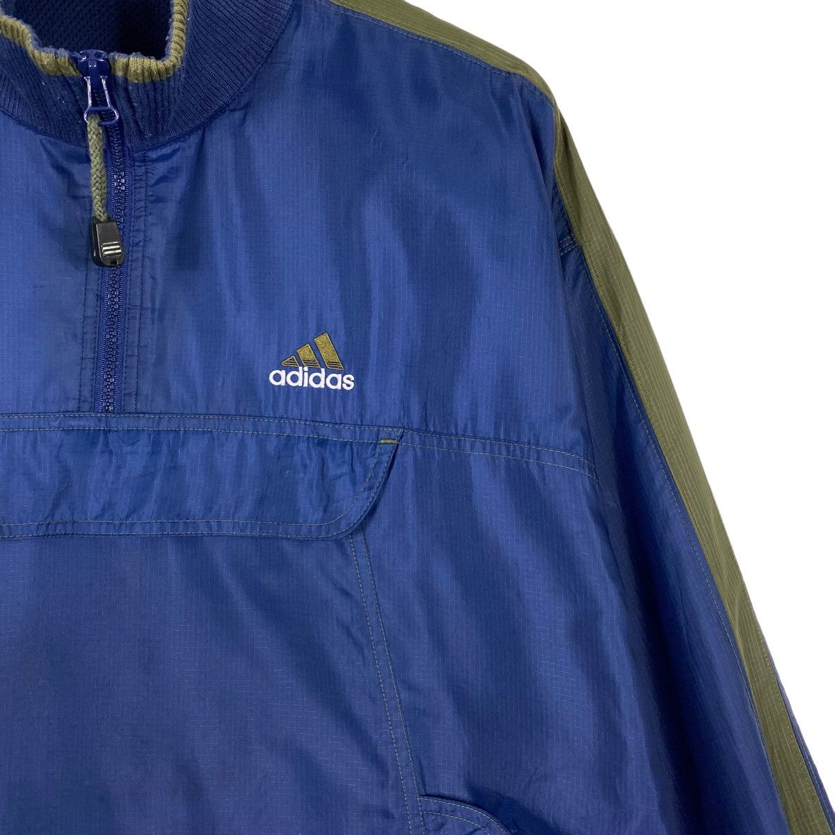 Adidas × Vintage 💥 90s ADIDAS ANORAK WINDBREAKER JACKET Size US L / EU 52-54 / 3 - 6 Thumbnail