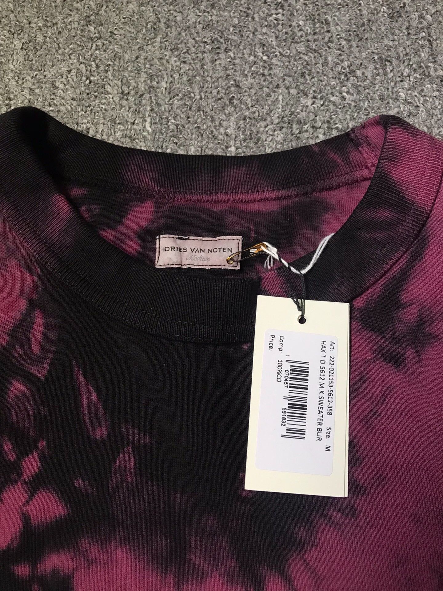 Dries Van Noten Dries van noten Tie-dye hoodie 2501-Nextarrow Size US M / EU 48-50 / 2 - 4 Thumbnail