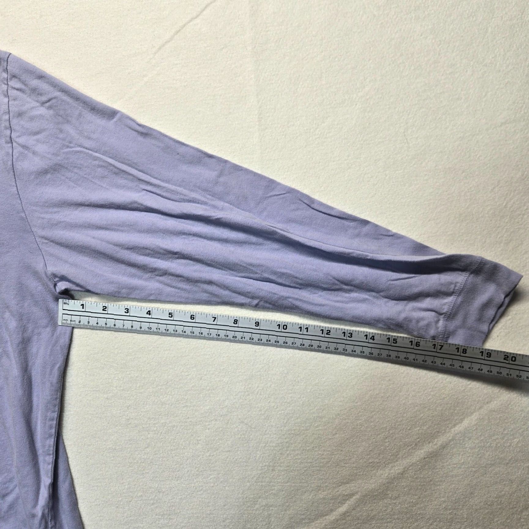Vintage VINTAGE Lauren James Purple Long Sleeve T-Shirt Women's XL Solid Crew Neck Casual Size XL / US 12-14 / IT 48-50 - 4 Thumbnail