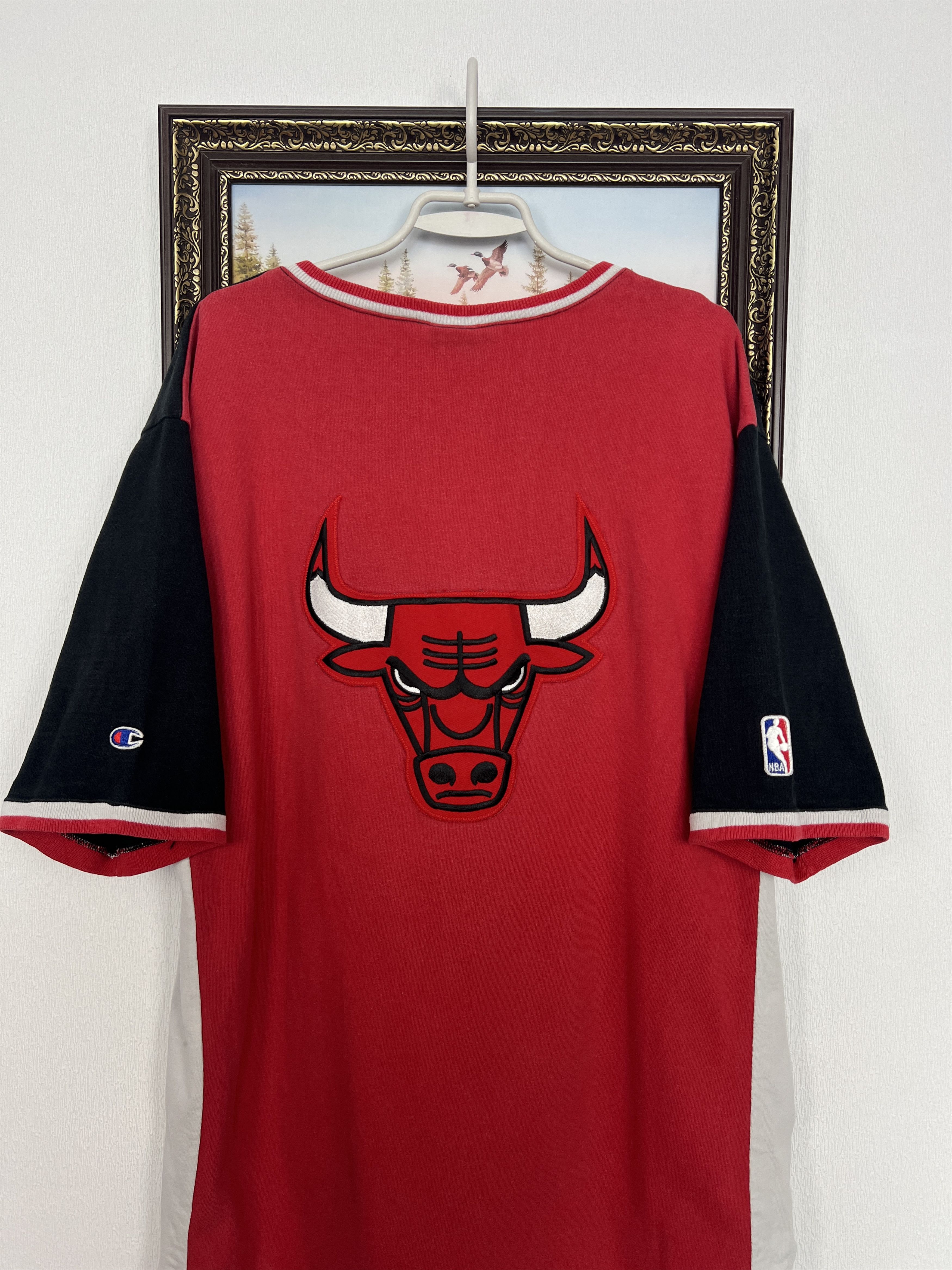 Champion Vintage 90's Champion Chicago Bulls Jordan Shooting Jersey Size US L / EU 52-54 / 3 - 12 Thumbnail