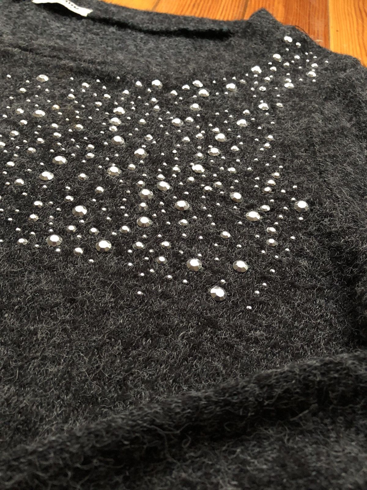 Miu Miu Miu Miu Vintage 2008 Bedazzled Fuzzy Sweater Size L / US 10 / IT 46 - 17 Thumbnail