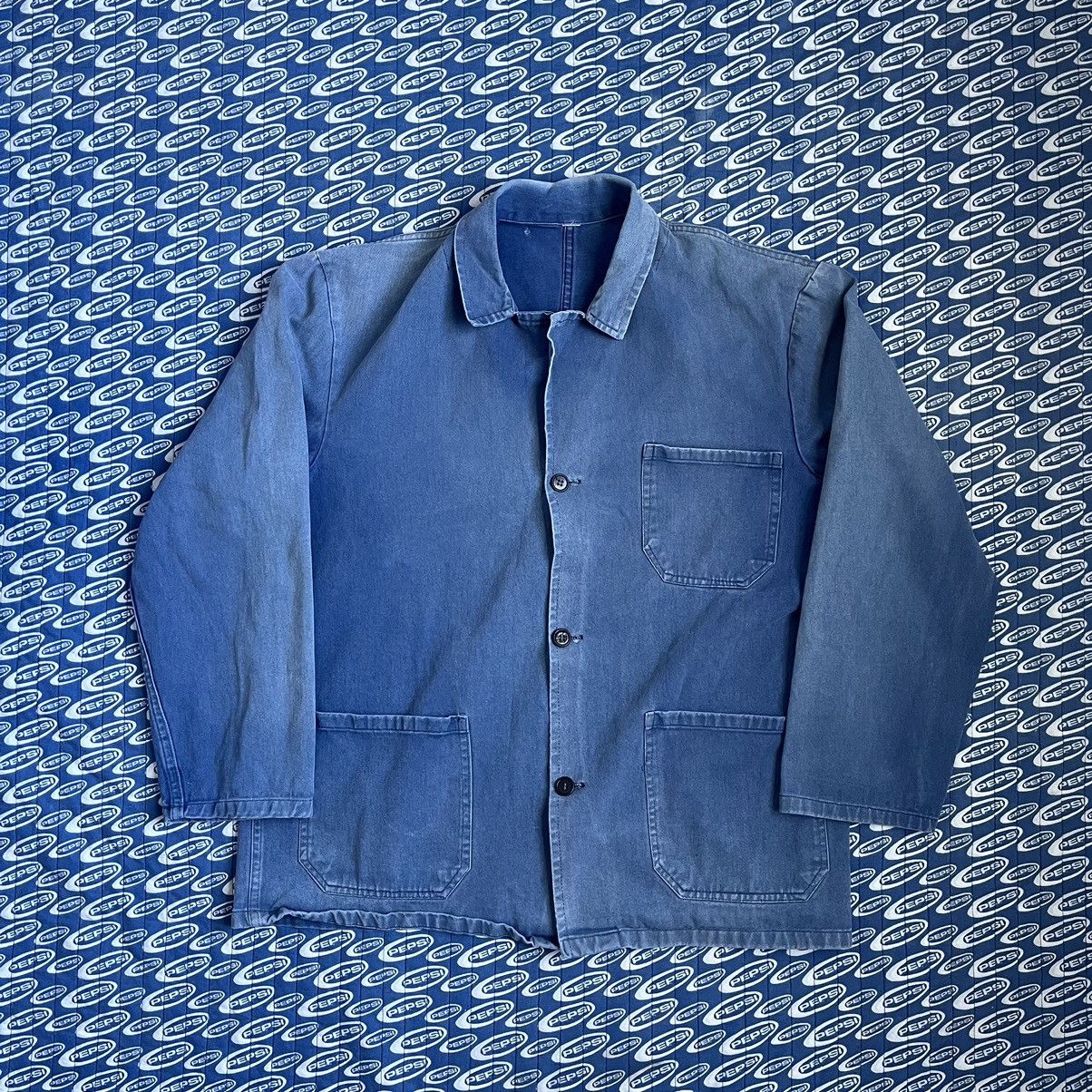 Other × Vintage Vintage 60s French German Work Chore Coat Faded