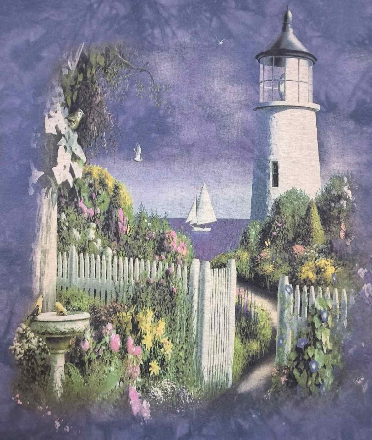 The Mountain × Vintage RARE Vintage The Mountain Flower Garden Beach Lighthouse Size US XL / EU 56 / 4 - 4 Thumbnail