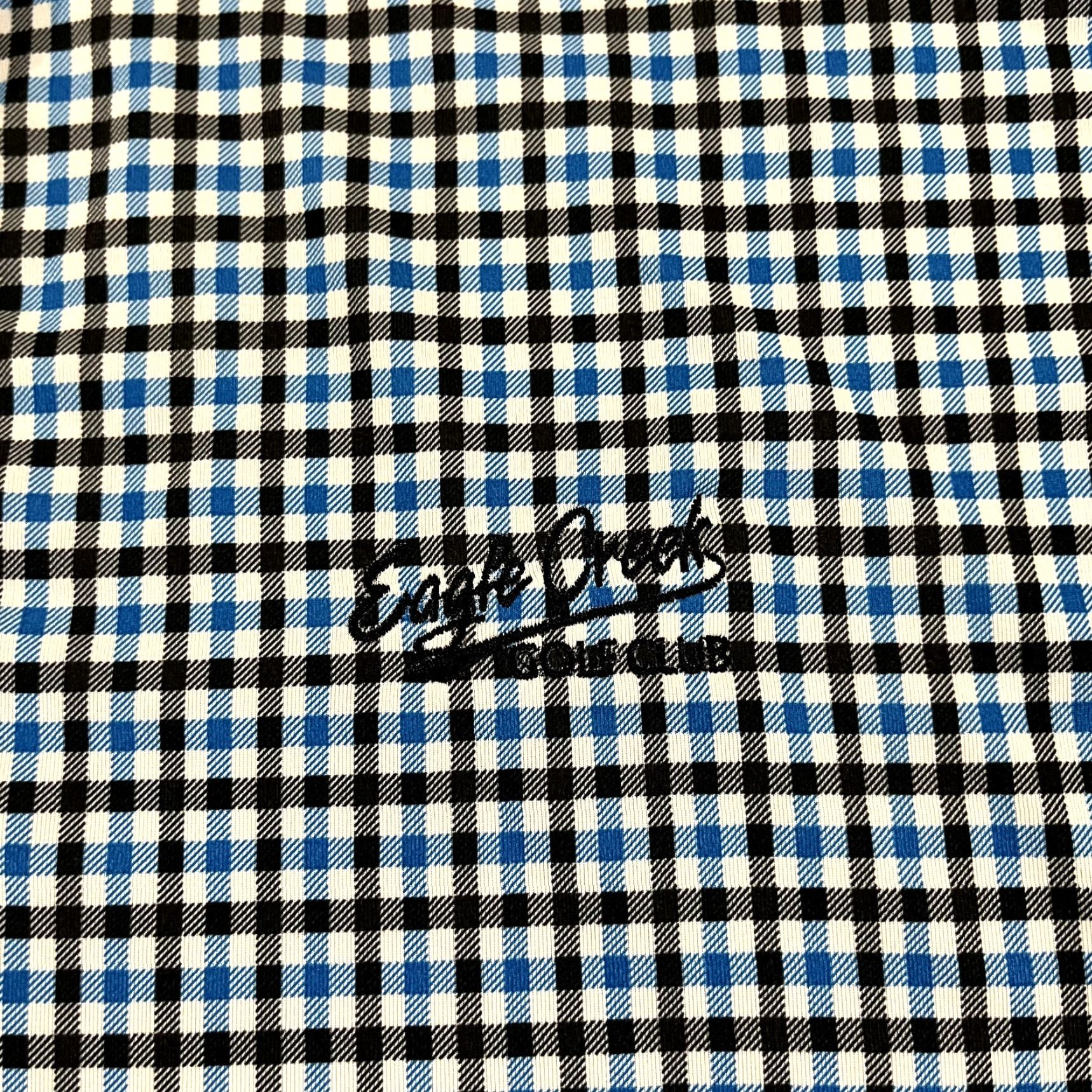 Footjoy FootJoy Polo Shirt Mens XL Blue Black Plaid Eagle Creek Golf Club Sport Polo Size US XL / EU 56 / 4 - 2 Thumbnail