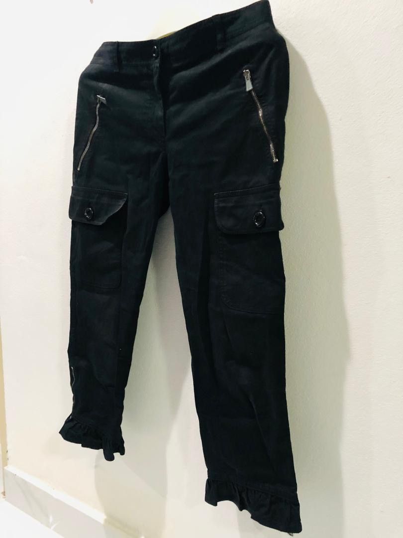 Moschino × Vintage Moschino Crop pants Zipper legs Size 32" / US 10 / IT 46 - 5 Thumbnail