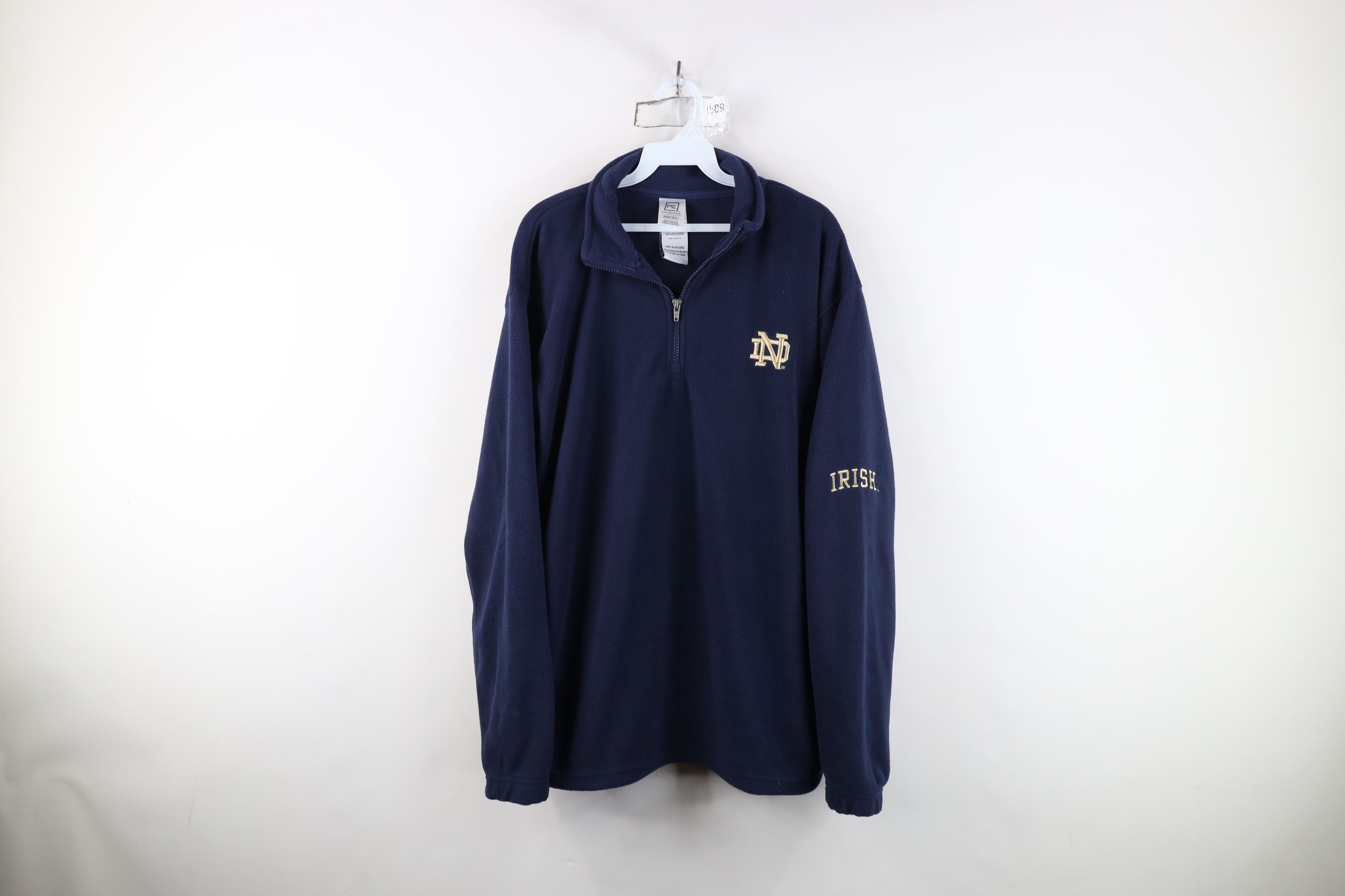 Vintage Vintage Dame University Football Half Zip Fleece Sweater Size US M / EU 48-50 / 2 - 1 Thumbnail
