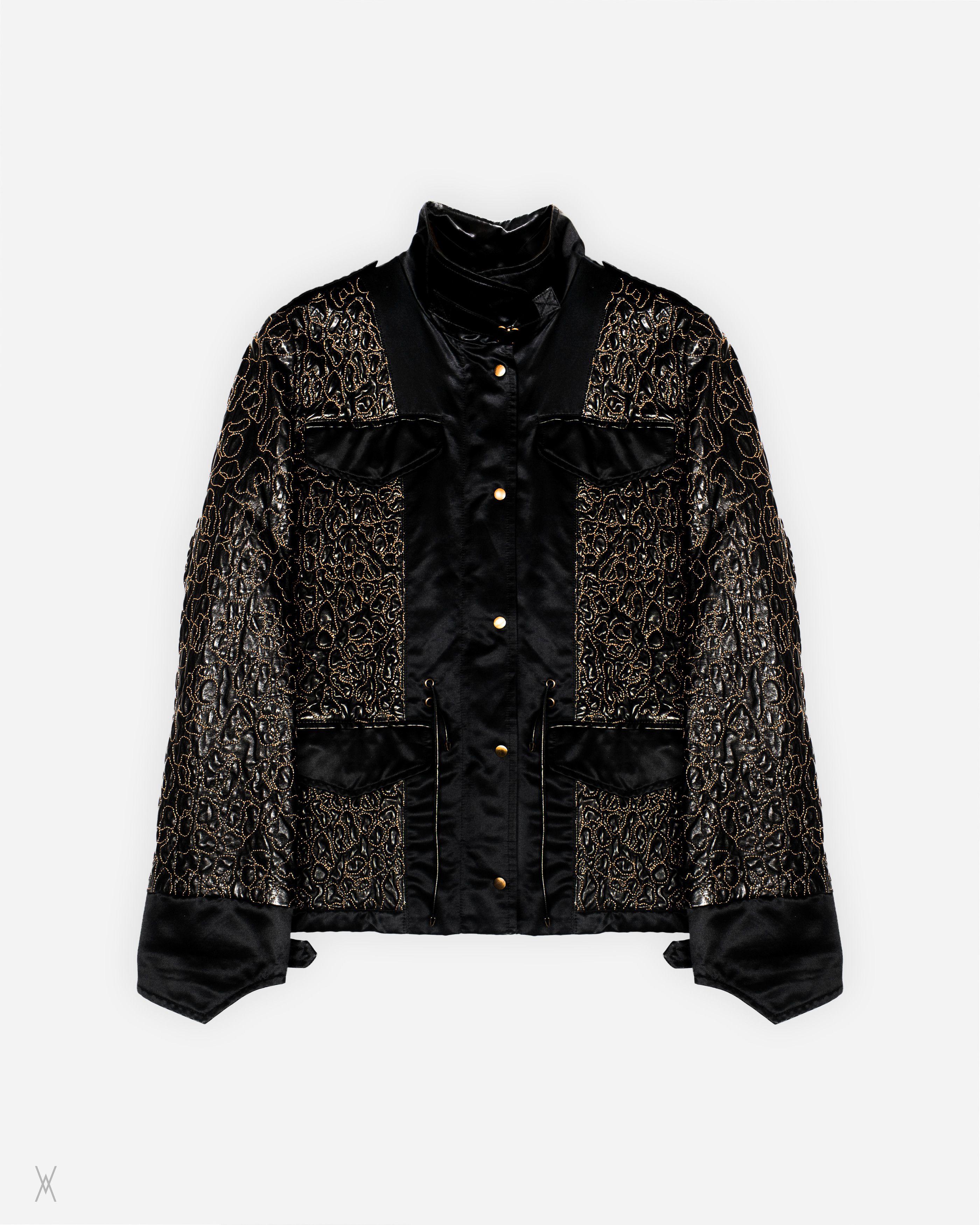 Saint Laurent Paris Yves Saint Laurent early 2000s Embroidered Leather Size US XS / EU 42 / 0 - 1 Thumbnail
