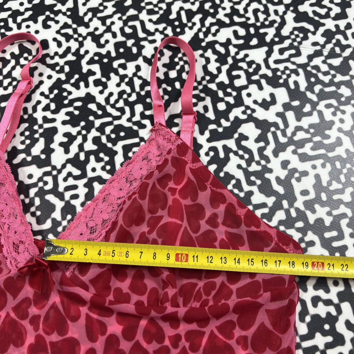 Vintage Vintage Y2K Sexy Heart Monogram Mesh Mini Night Style Dress Size M / US 6-8 / IT 42-44 - 23 Thumbnail