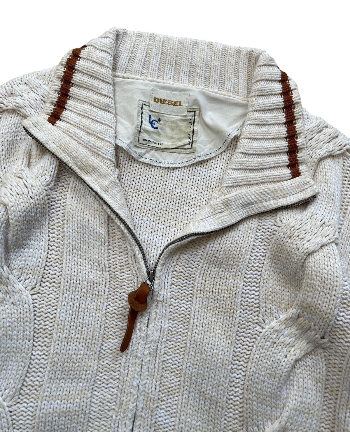 Diesel Diesel Cable Knit Full zipper Cardigan Size US L / EU 52-54 / 3 - 5 Thumbnail