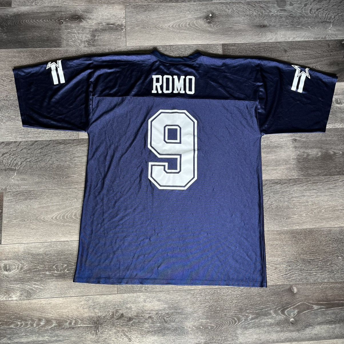 Reebok Vintage 2000s NFL Dallas Cowboys Tony Romo Football Jersey Size US L / EU 52-54 / 3 - 1 Thumbnail