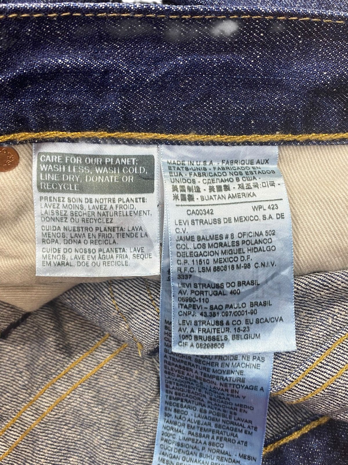 Levi's Levi’s Vintage Whiskers Blue Wash Style Straight Cut Jeans Size US 36 / EU 52 - 10 Thumbnail