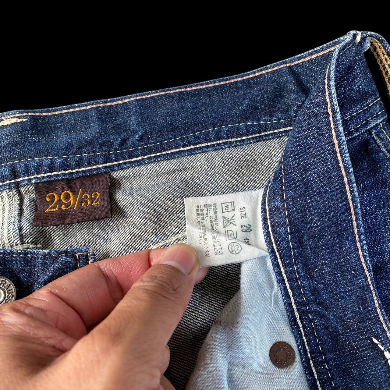 Levi's VINTAGE LEVIS DENIM LOT 502 RIVETTED DISTRESSED BLUEWASH Size US 29 - 9 Thumbnail