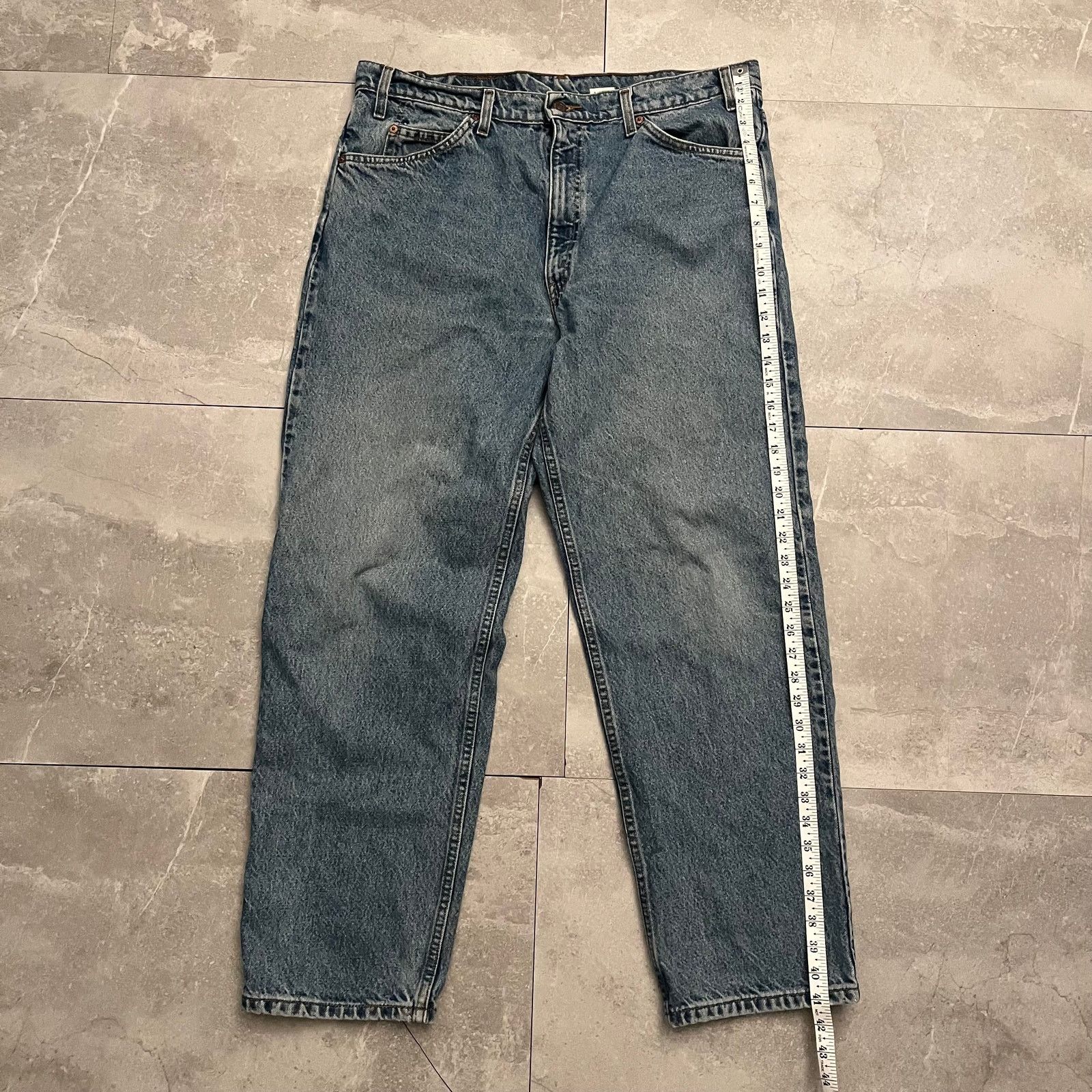 Levi's Vintage Levi's 550 Orange Tab Jeans – W38 L30 Relaxed Fit Size US 38 / EU 54 - 4 Thumbnail