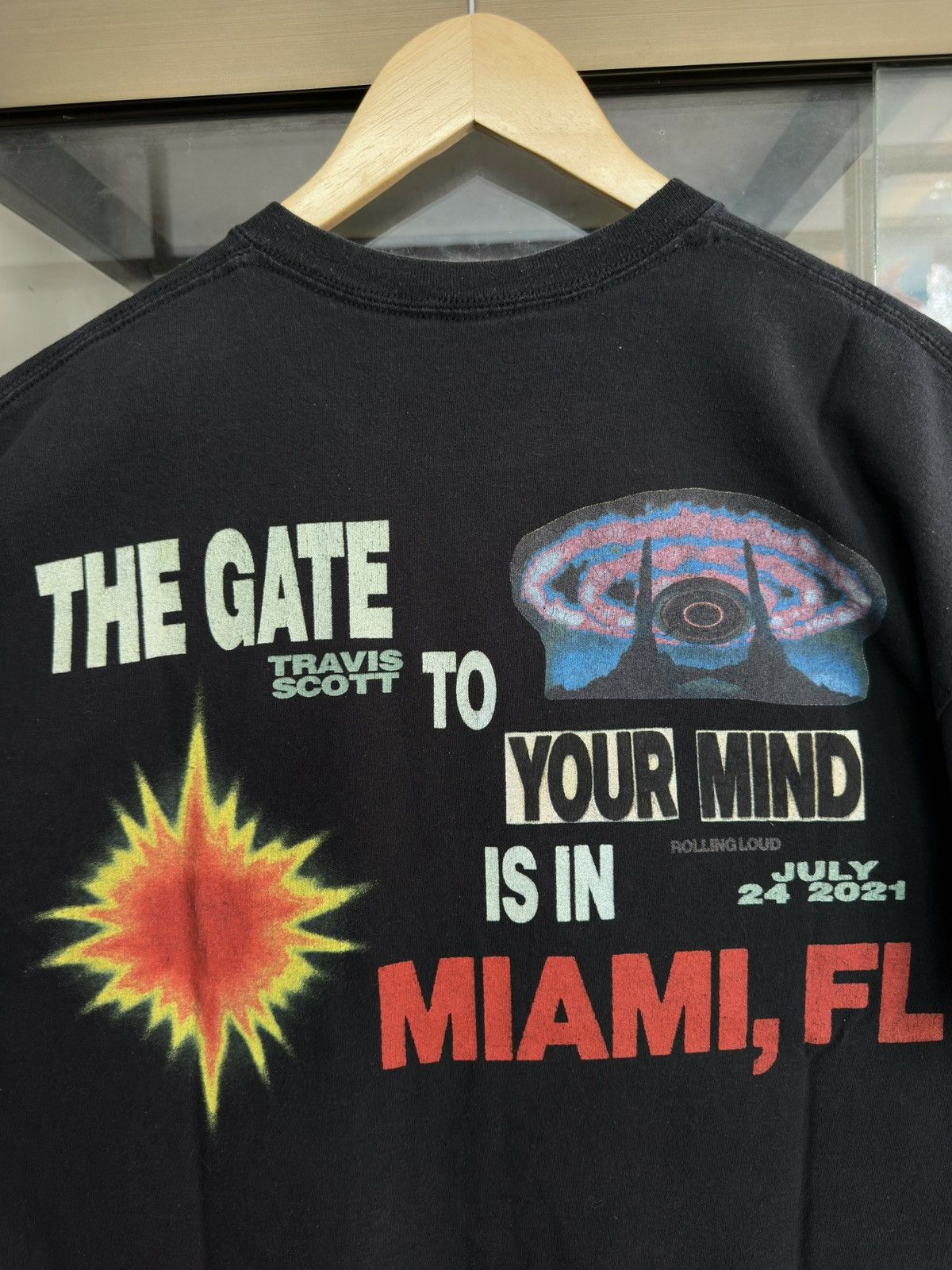 Travis Scott Travis Scott Lost Forever Rolling Loud 2021 Tour Shirt Size US L / EU 52-54 / 3 - 8 Thumbnail