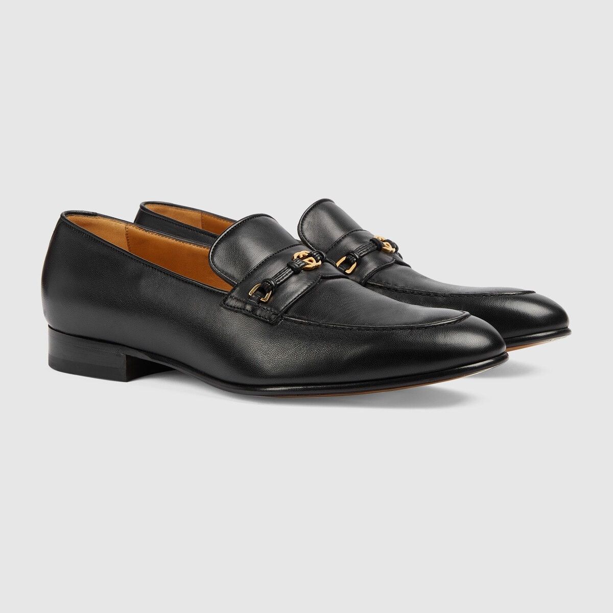 Gucci o1mt1gz0325 Loafers With Interlocking G in Black Size US 10.5 / EU 43-44 - 2 Thumbnail