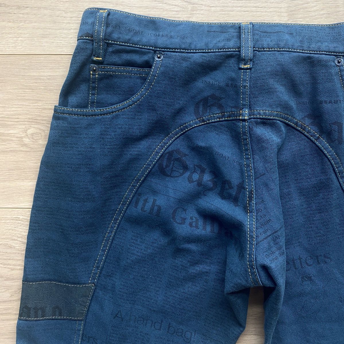 John Galliano S/S 2006 John Galliano Star Panel Gazette J-Cut Jeans Size US 33 - 8 Thumbnail