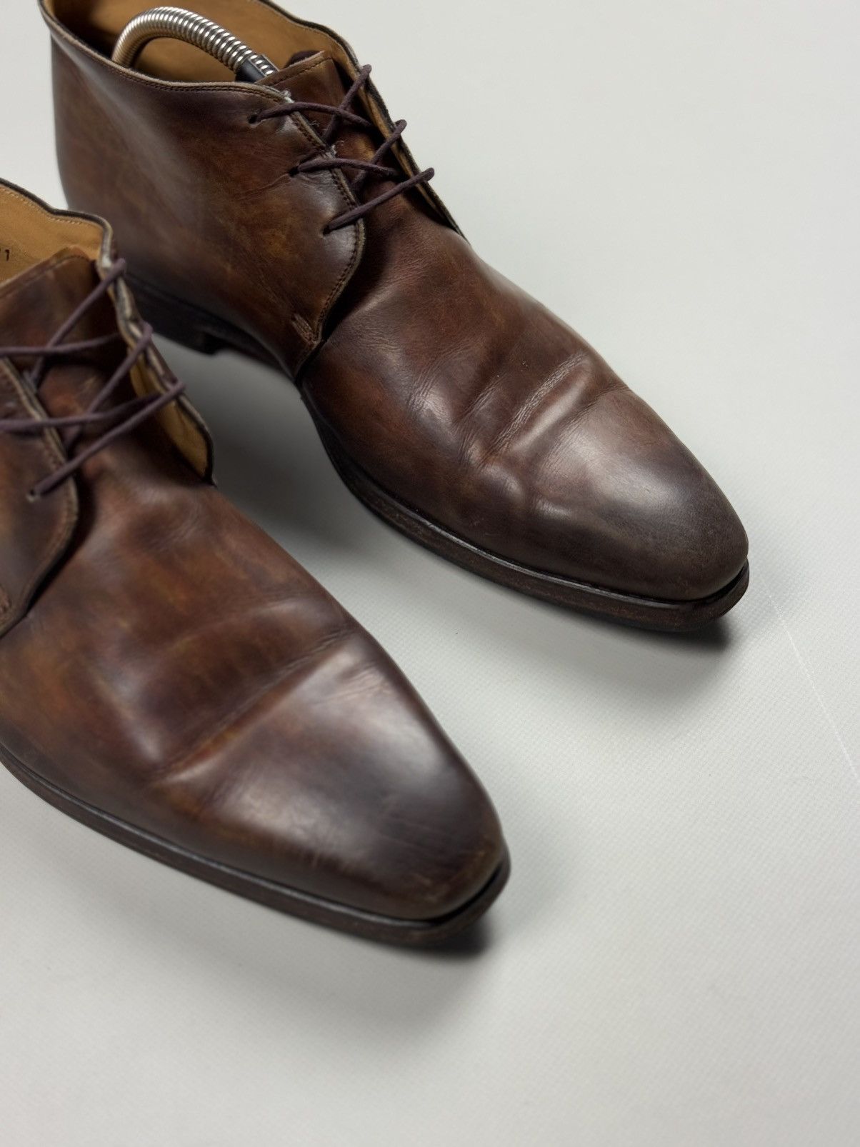 Magnanni Magnanni Men’s Leather Chukka Boots Shoes Size 41 / US 8 Size US 8 / EU 41 - 4 Thumbnail