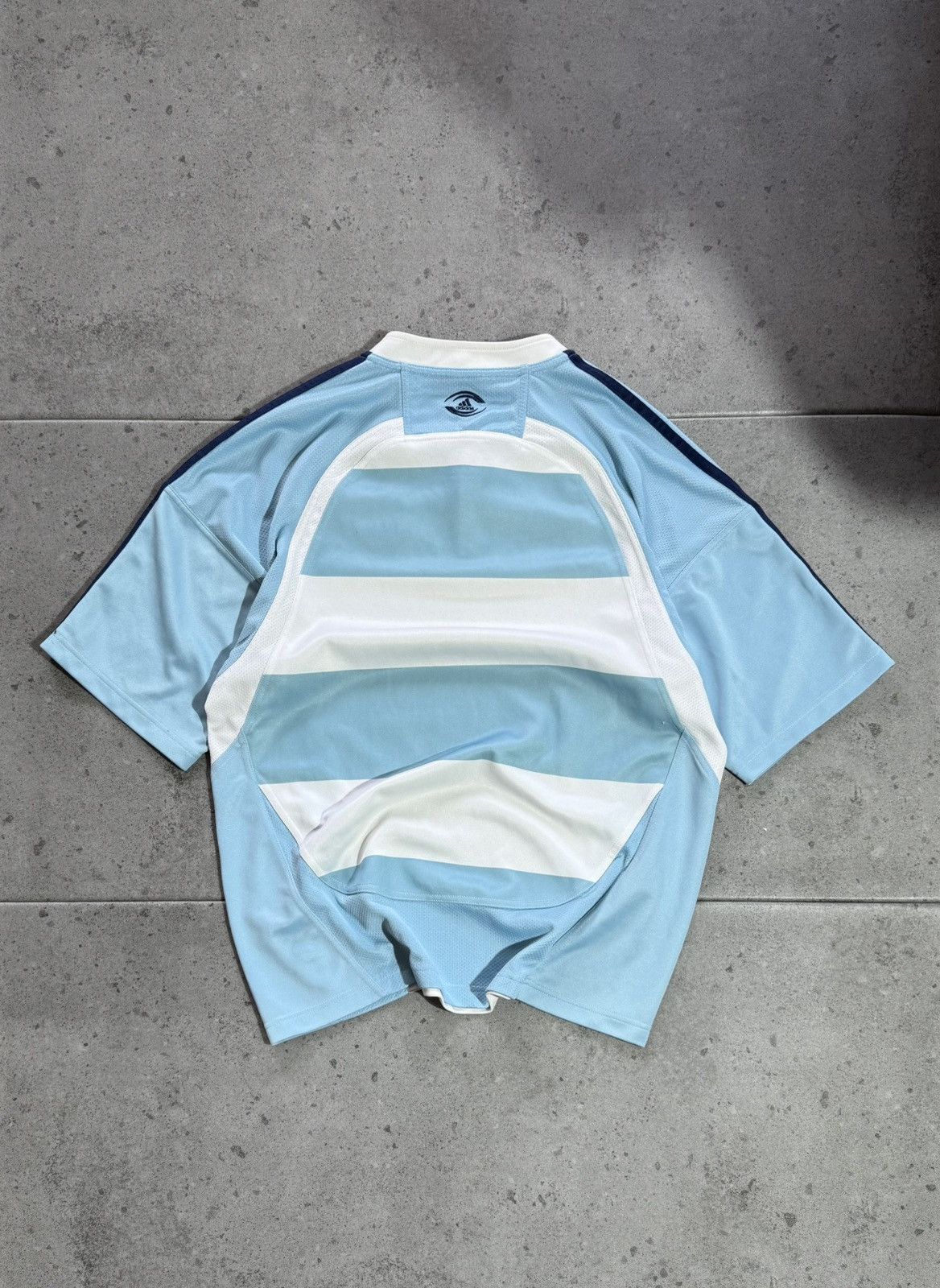 Adidas Rare 2008 Adidas Argentina U.A.R Rugby Shirt soccer jersey Size US L / EU 52-54 / 3 - 5 Thumbnail