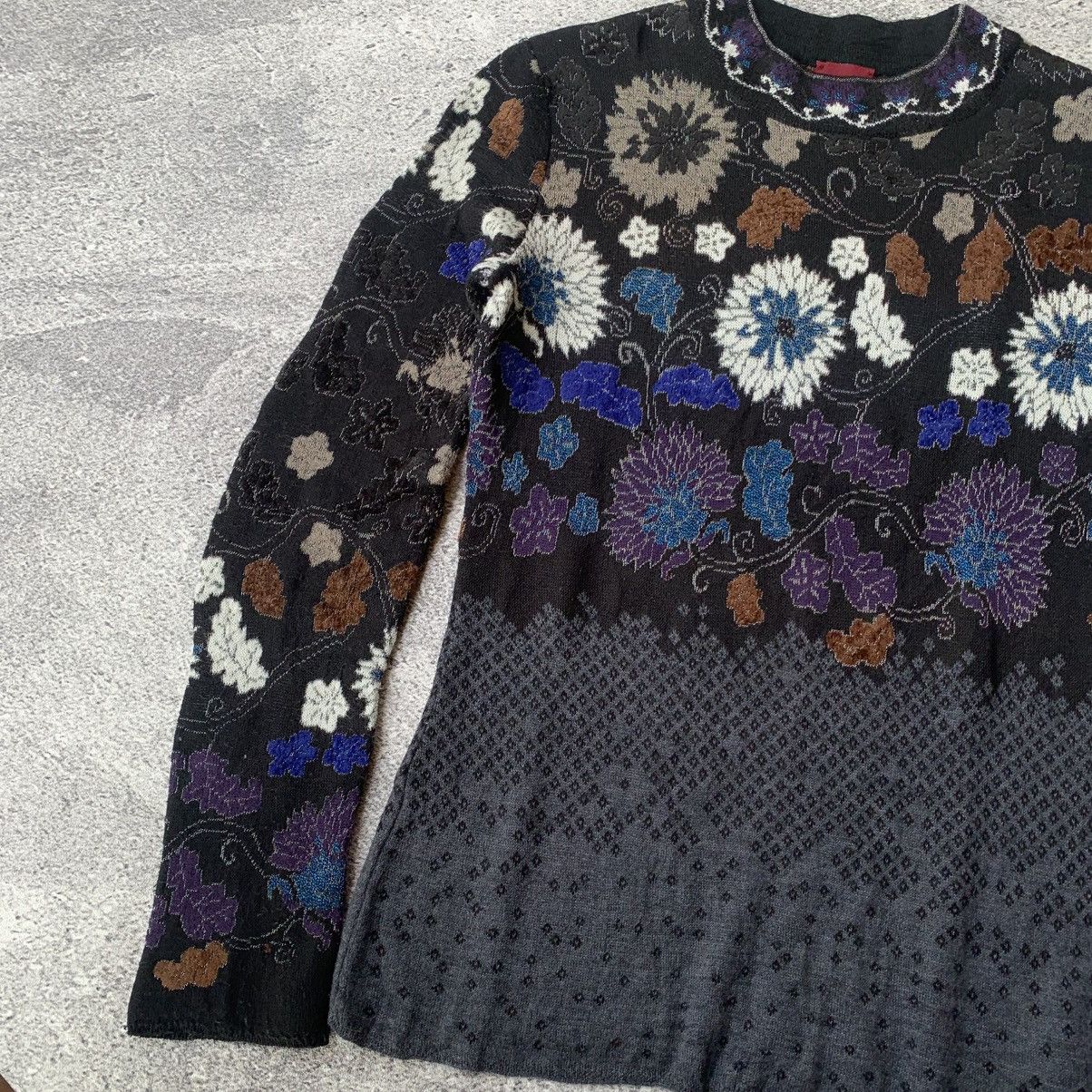 Kenzo Kenzo jacquard floral Wool Knit Size M / US 6-8 / IT 42-44 - 3 Thumbnail