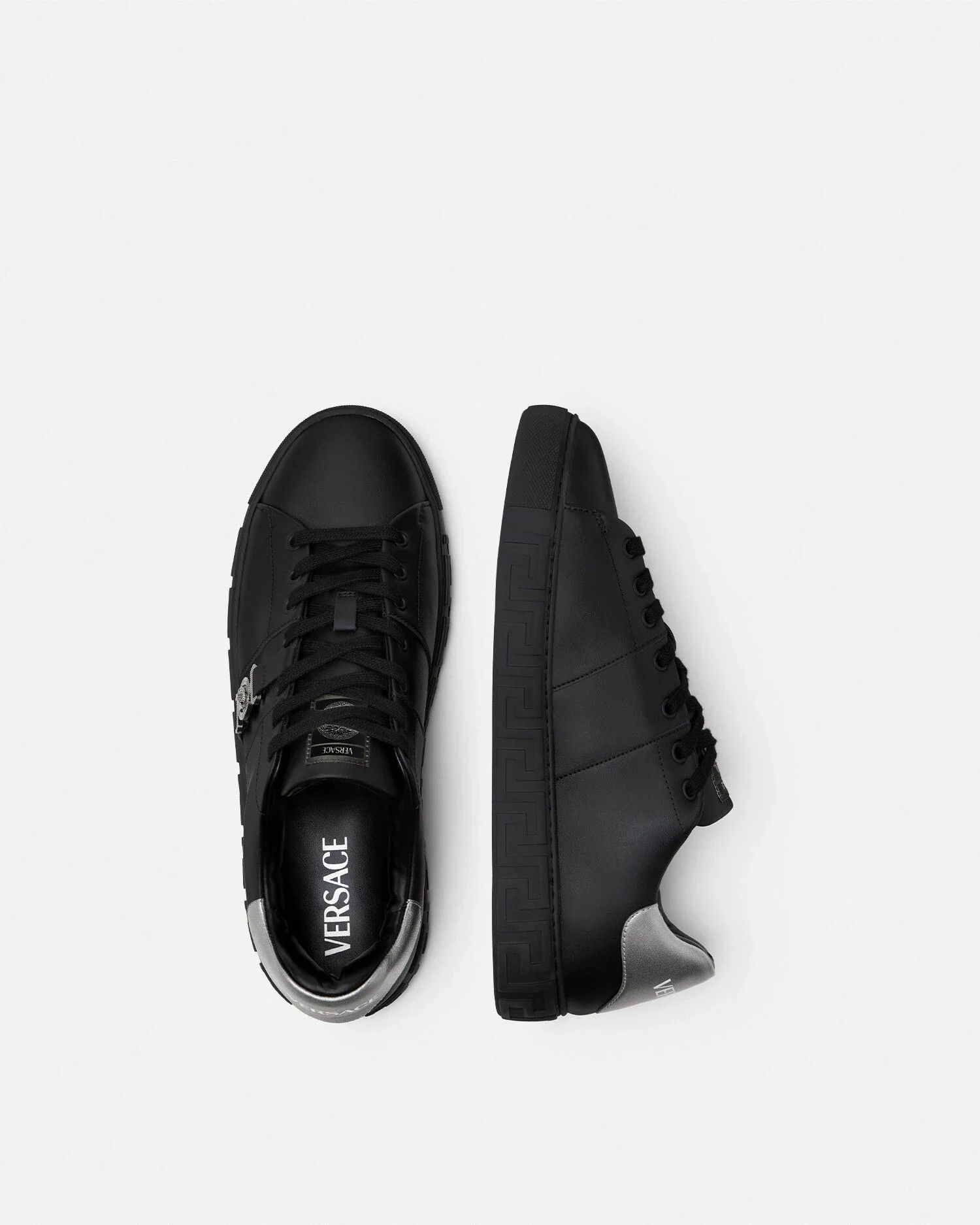 Versace os11x0326 Greca Sneakers in Black/Grey Size US 11.5 / EU 44-45 - 3 Thumbnail